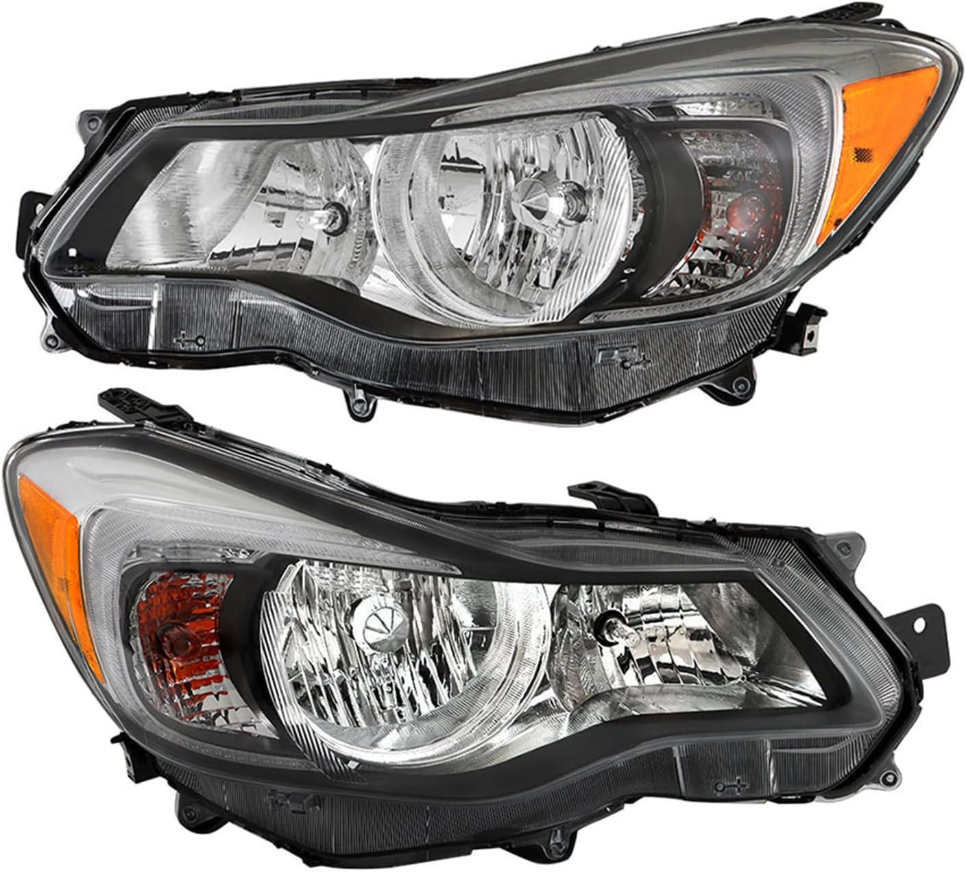 1 Pair Headlight Assembly Left and Right Side Replacement for 2012-2015 Impreza/2013-2016 Crosstrek Headlamp 84001FJ090 84001FJ080