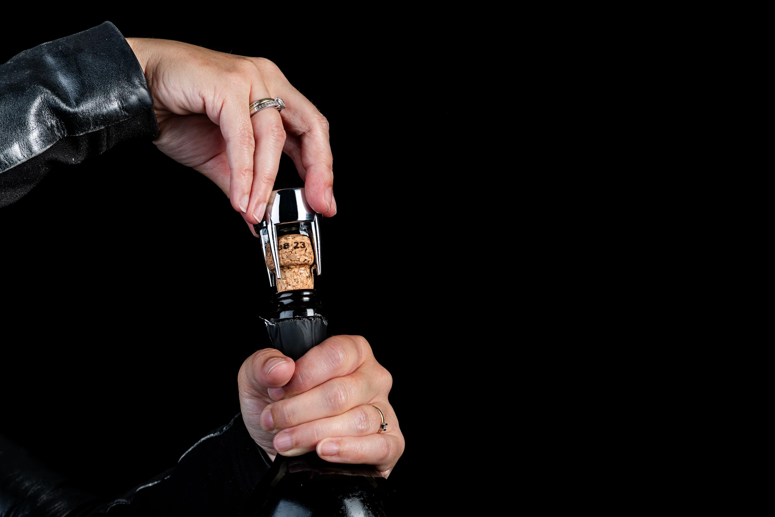 Laguiole Style de Vie Austernmesser, Kaviar set mit Champagneröffner, The Exclusive Edition, 5-telige set