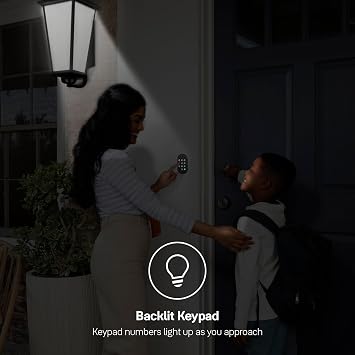 Yale Smart Keypad 2, Fingerprint Unit, 05/303000/BL, Black, Compatible with Yale Smart Devices, Keyless Entry, DIY Installation, Personal Entry Code, Fingerprint Entry, Illuminated Keypad