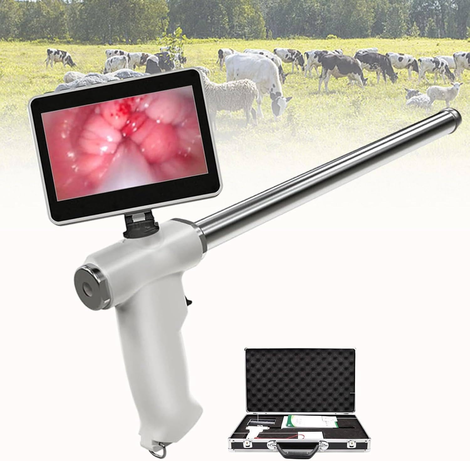 Kit d’Insémination Visuelle pour Bovins ou Porcs, Pistolet d’Insémination Dog/Sheep/Pig