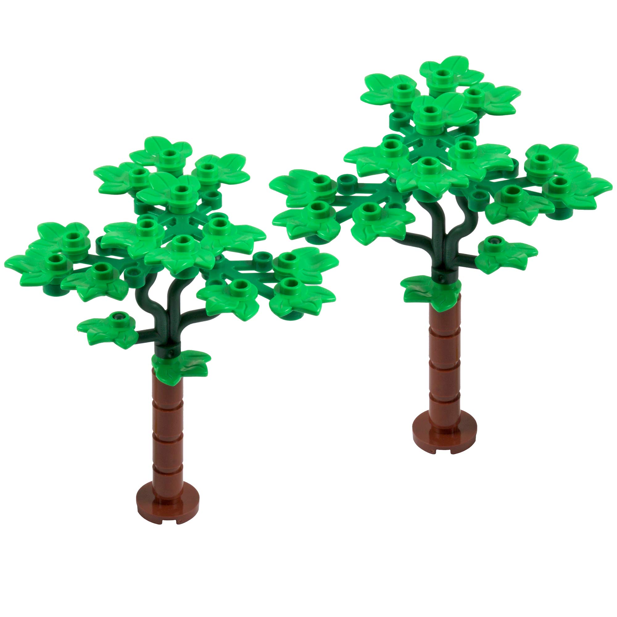 Leafy Trees- Pack of two | Made with Genuine LEGO parts | Instructions Included