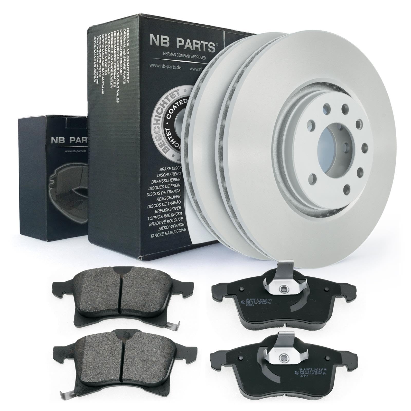 Discos De Freno Forros Delantero 280mm Ventilado Para Opel Meriva A Combo 4-Loch