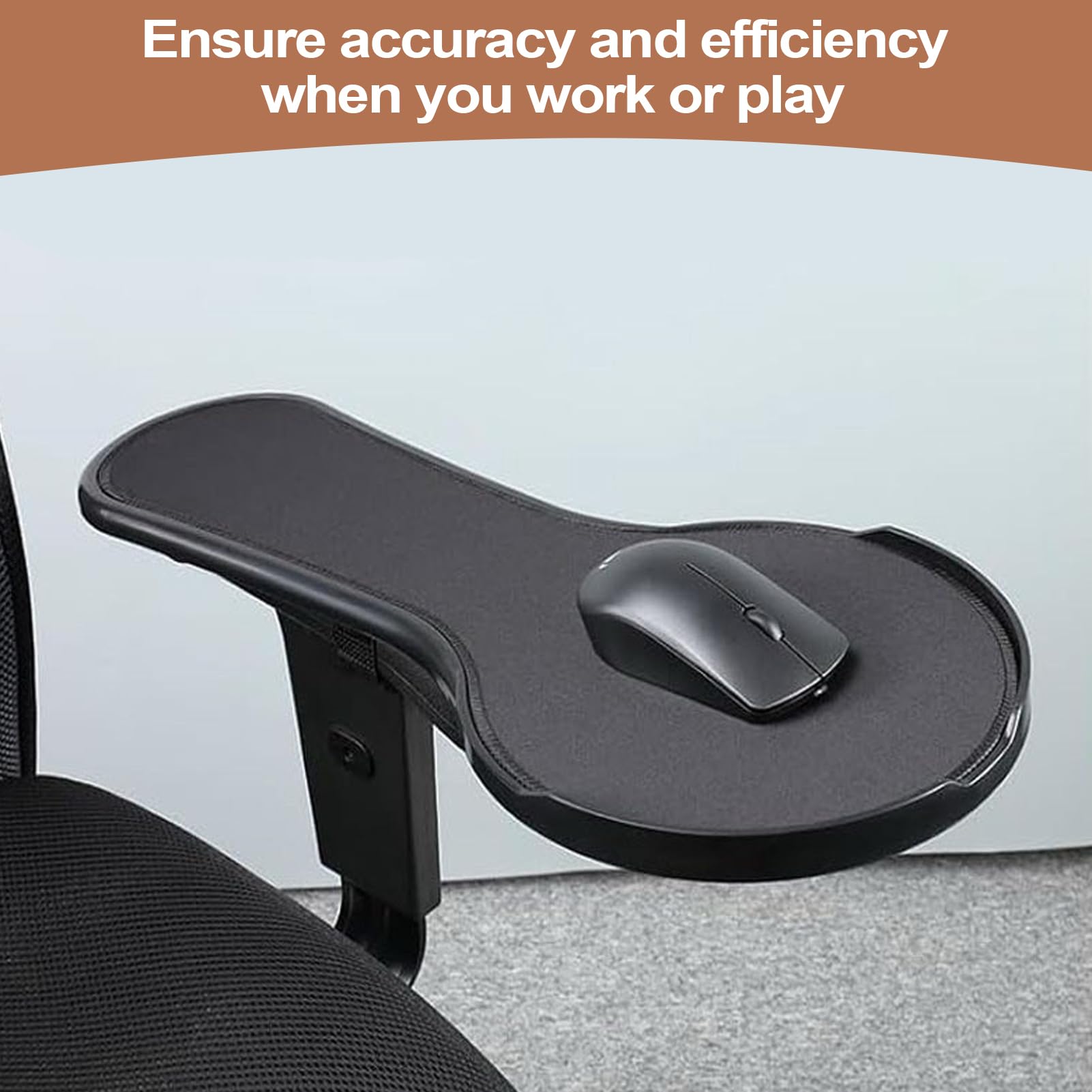 Extension d'accoudoir de bureau, support d'accoudoir de table – Design ergonomique pour fixation de chaise pour bureau, maison, appartement