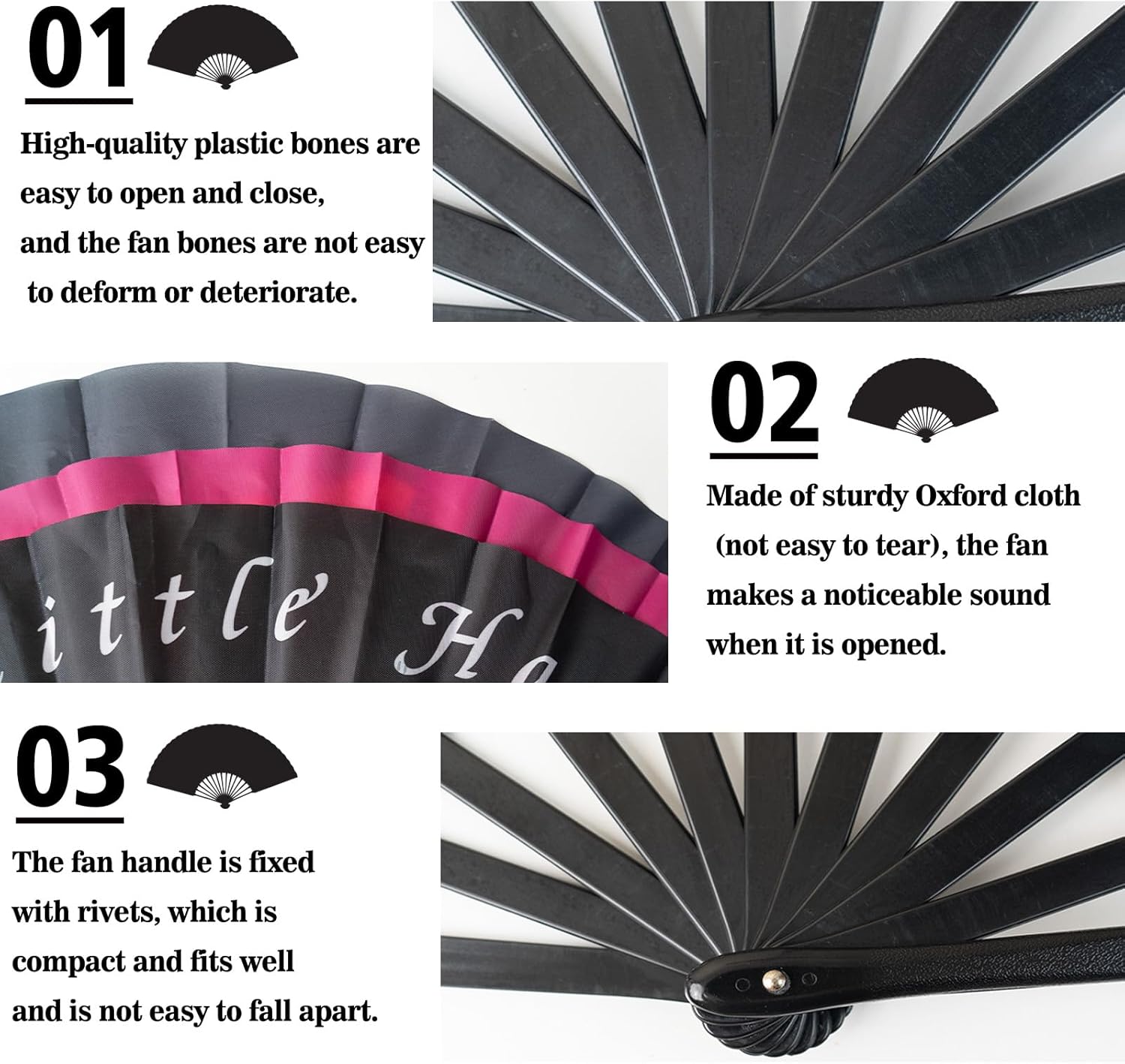 Personalized Fans for Line Dance Wedding Birthday Party Custom Boots on The Ground Hand Fan with Photo/Text/Logo Personalized Hand Folding Fans (5-200 Pcs)