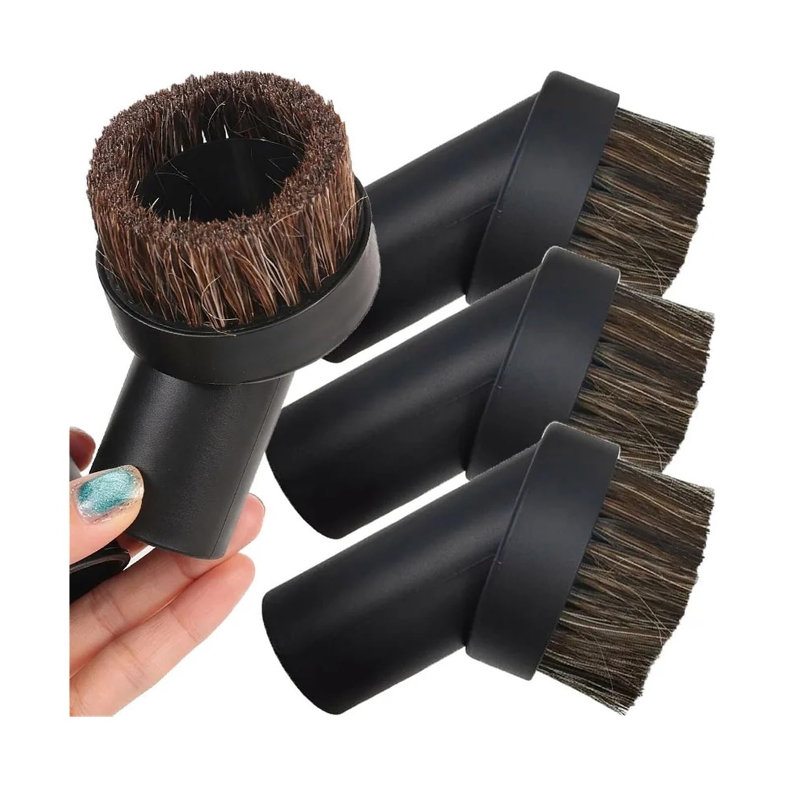 32/35/44mm Vacuum Cleaner Dust Brush，Home Household Round Brush Head Parts，Replacement Crevice Accessories(1pcs 44mm)