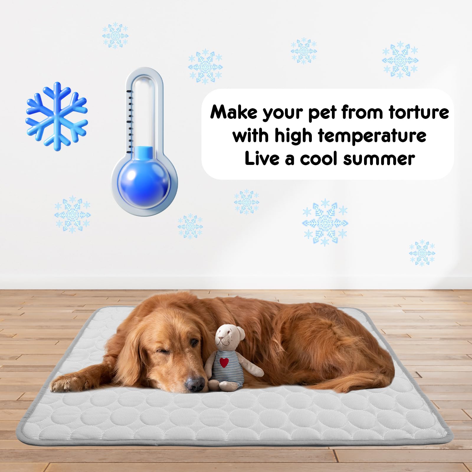 Tappetino Refrigerante per Cani Gatti, Tappeto Refrigerante per Cani Tappetini Refrigeranti Cuccia Cane Estiva Cuscino per Cani Tappeto Rinfrescante Gatto Materassino per Cani Coperta per Cani