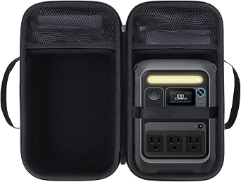 Compatible Storage Case for Anker Solix C300 / C300 DC / C200 DC Portable Power Supply, Black, Case