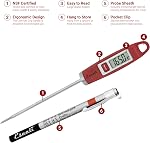 Escali DH1 Thermomètre numérique gastronomique, NSF Certifié rouge, 1 EA