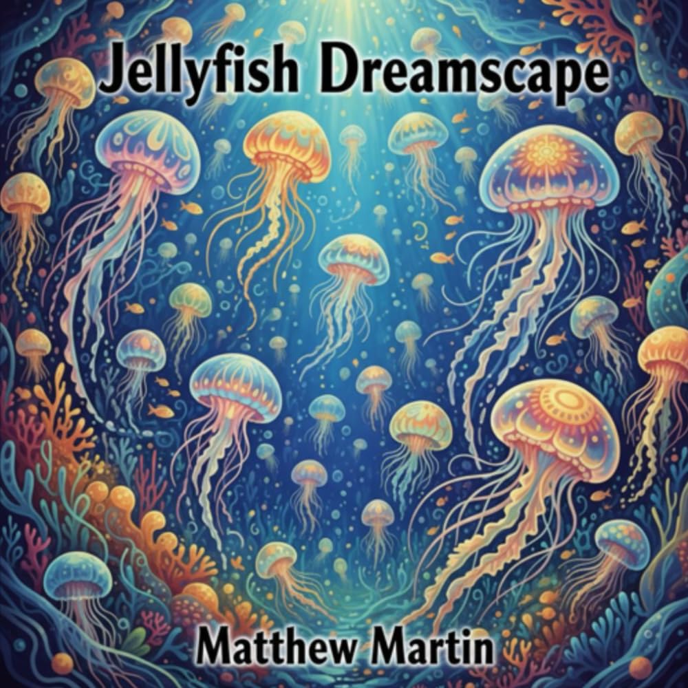 Jellyfish Dreamscape: Stained Glass Ocean Coloring Book for Stress Relief & Creativity