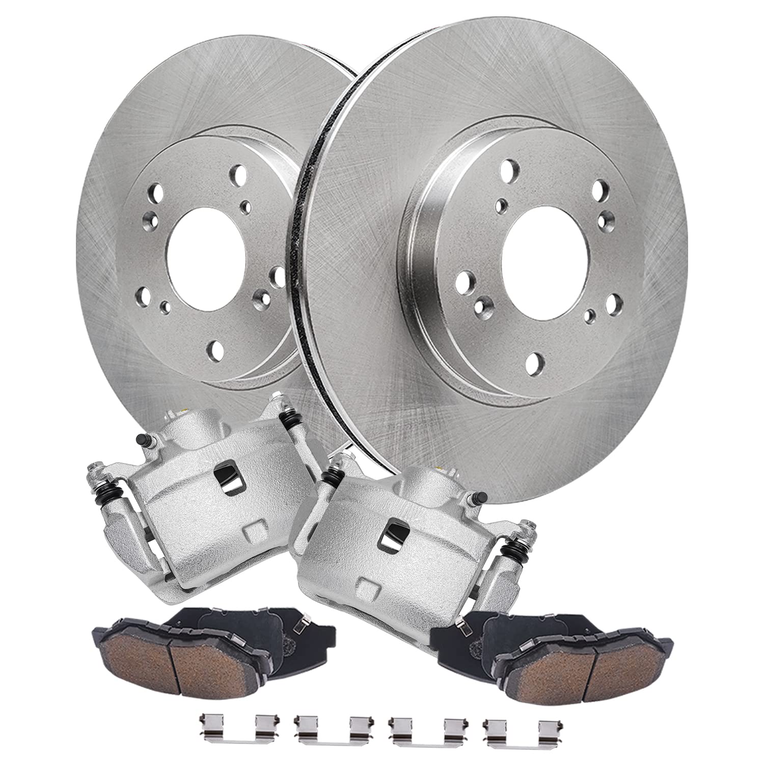 Detroit Axle - Front Brake Kit for 2003-2011 Honda Element, 2002-2004 CR-V