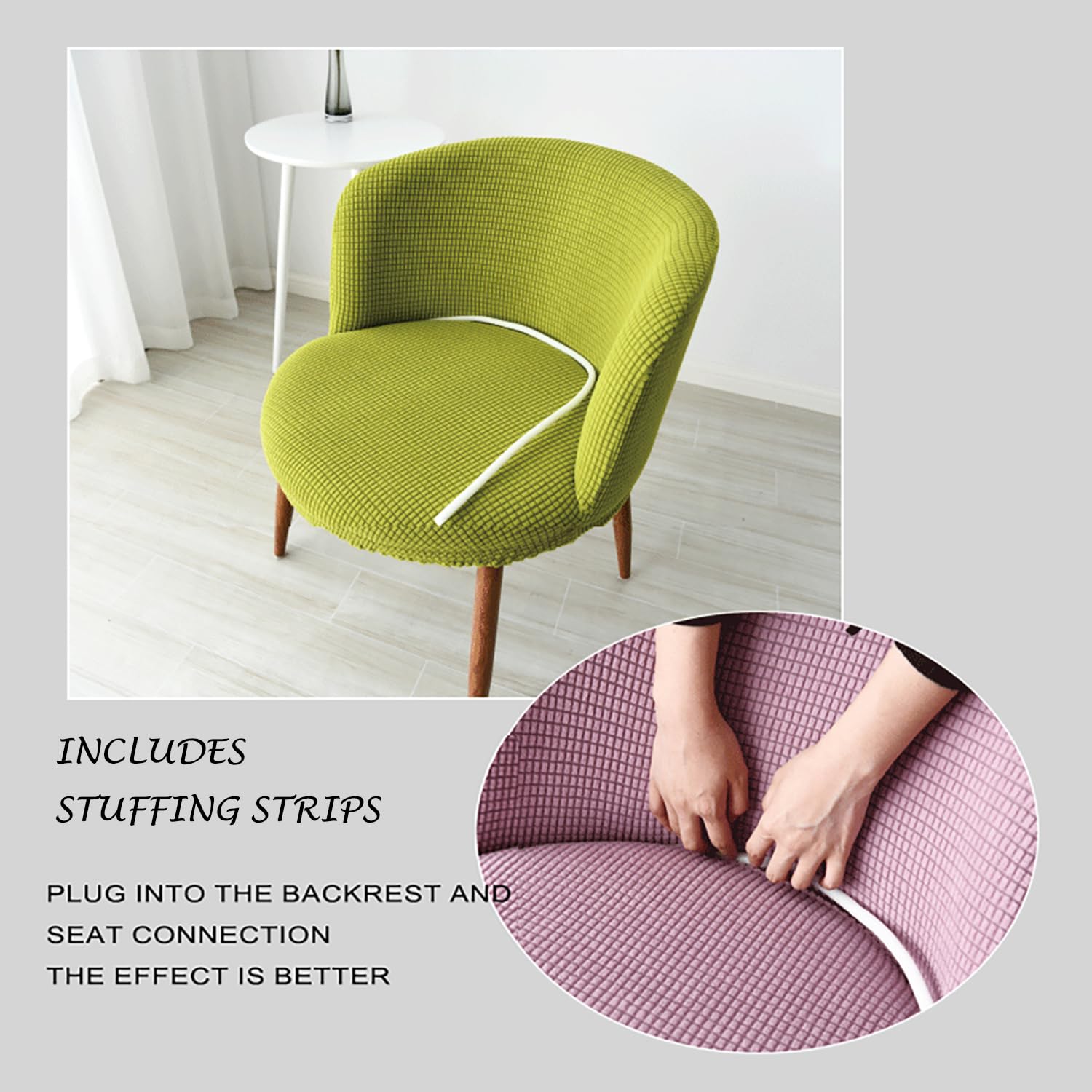 ダイニングチェア M-ROUND CHAIR | EM | COVERING Amazon.com: KCCRHIN Round Curved Chair Cover Set of 1/2/4/6