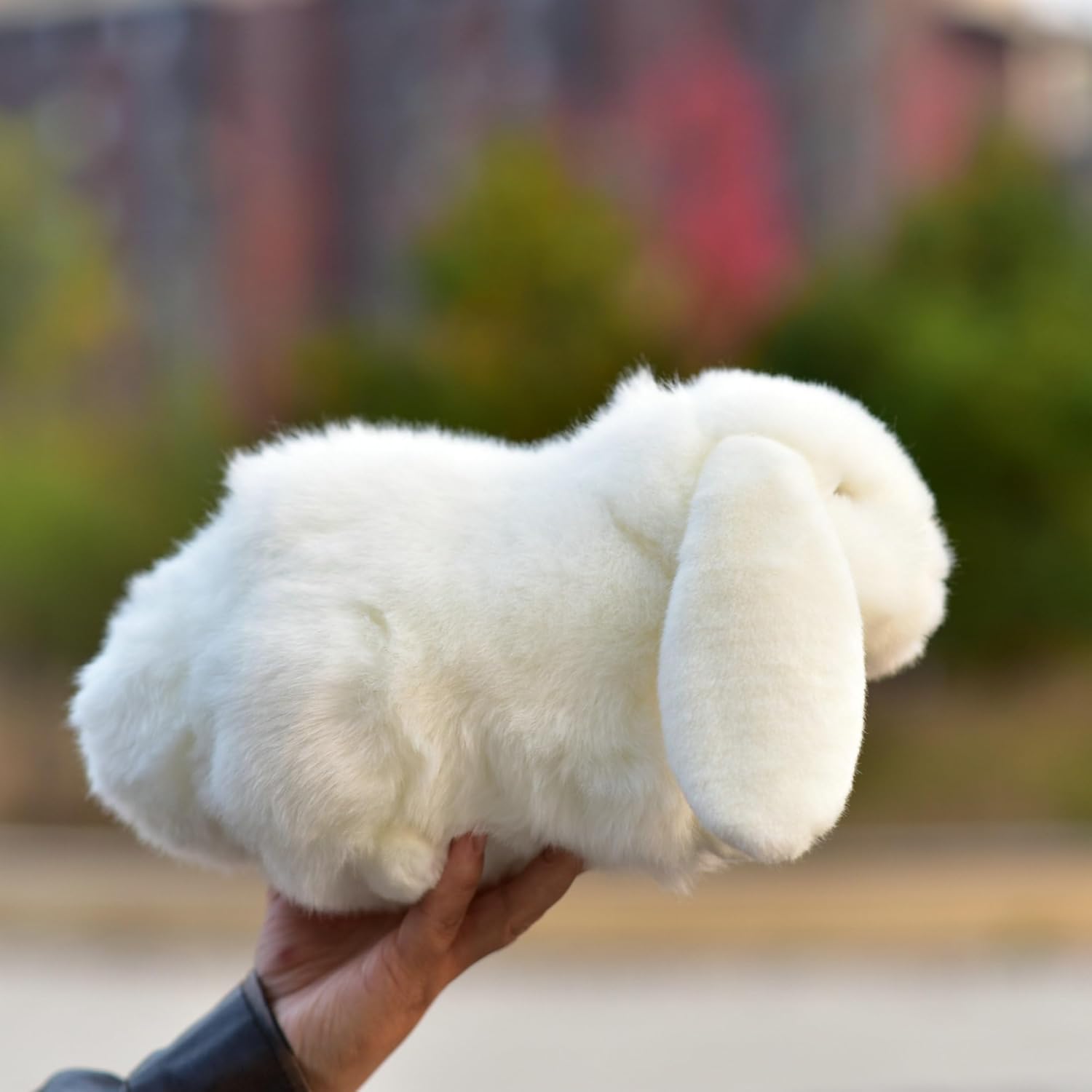 Simulated White Rabbit Plush Toy Realistic Rabbit Doll Children's Day Gift Gift
