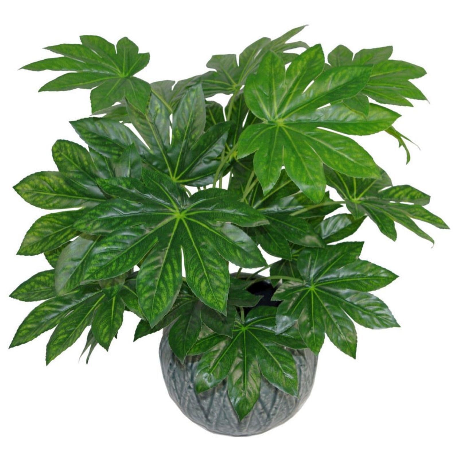 Leaf Aralia Design Uk Realistic Large Artificial Foliage Plant With Pot, ,60Cm, Az-Foliage
