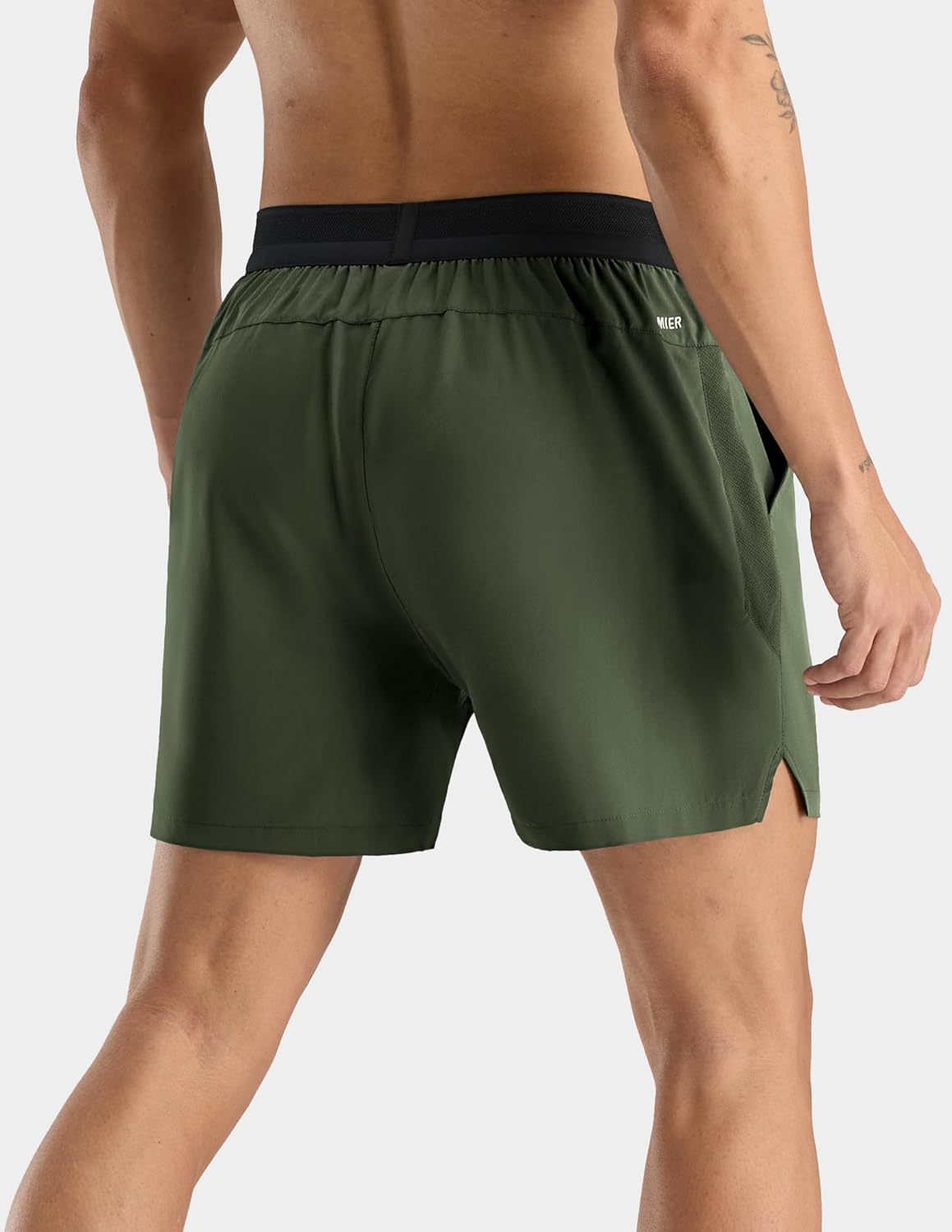 MIER Men's Quick Dry Athletic Running Shorts with Pockets, Extra-Light Workout Gym Sports Active Shorts for Men,5 Inch Inseam - Image 2