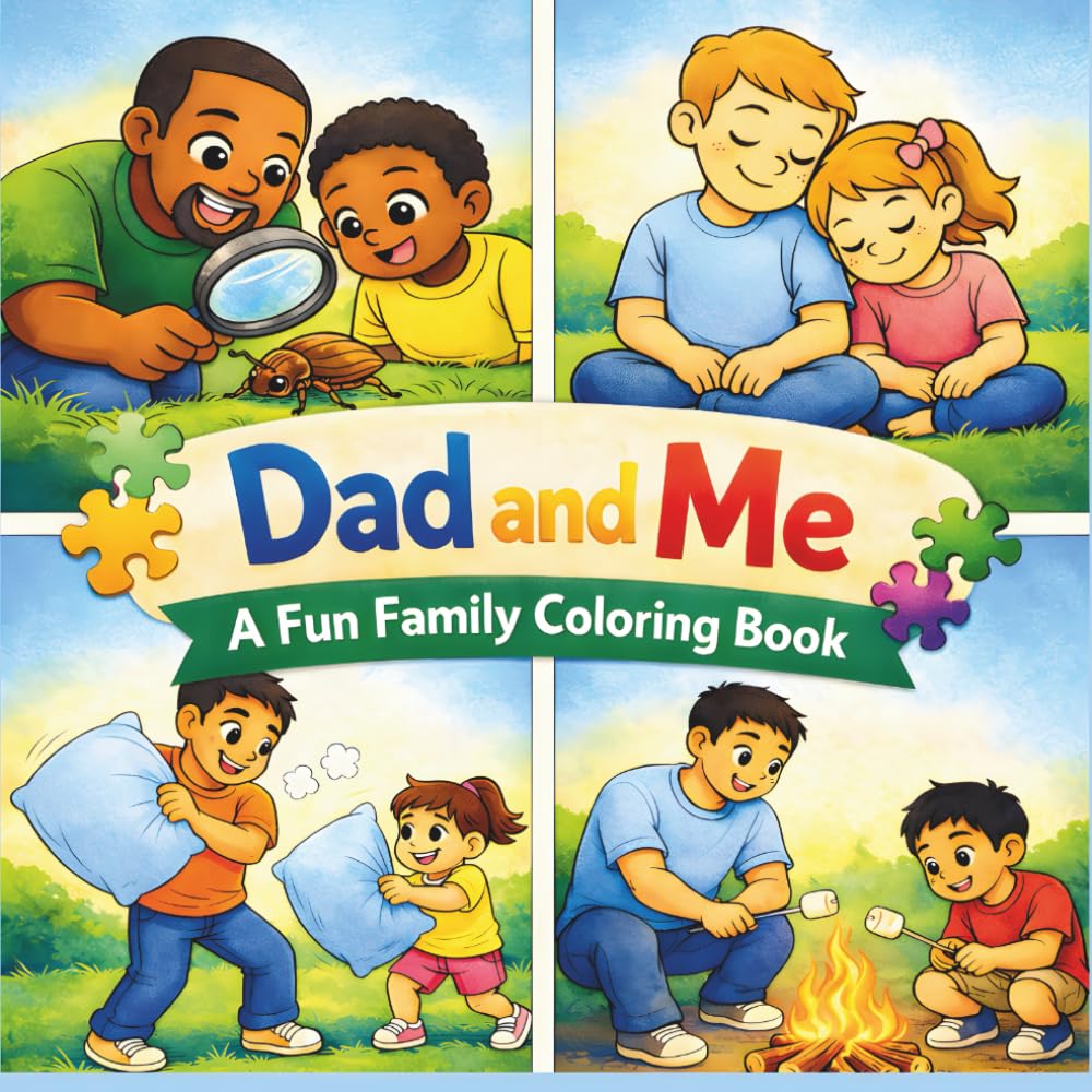 Dad and Me: A Fun Family Coloring Book (Special Days Series)