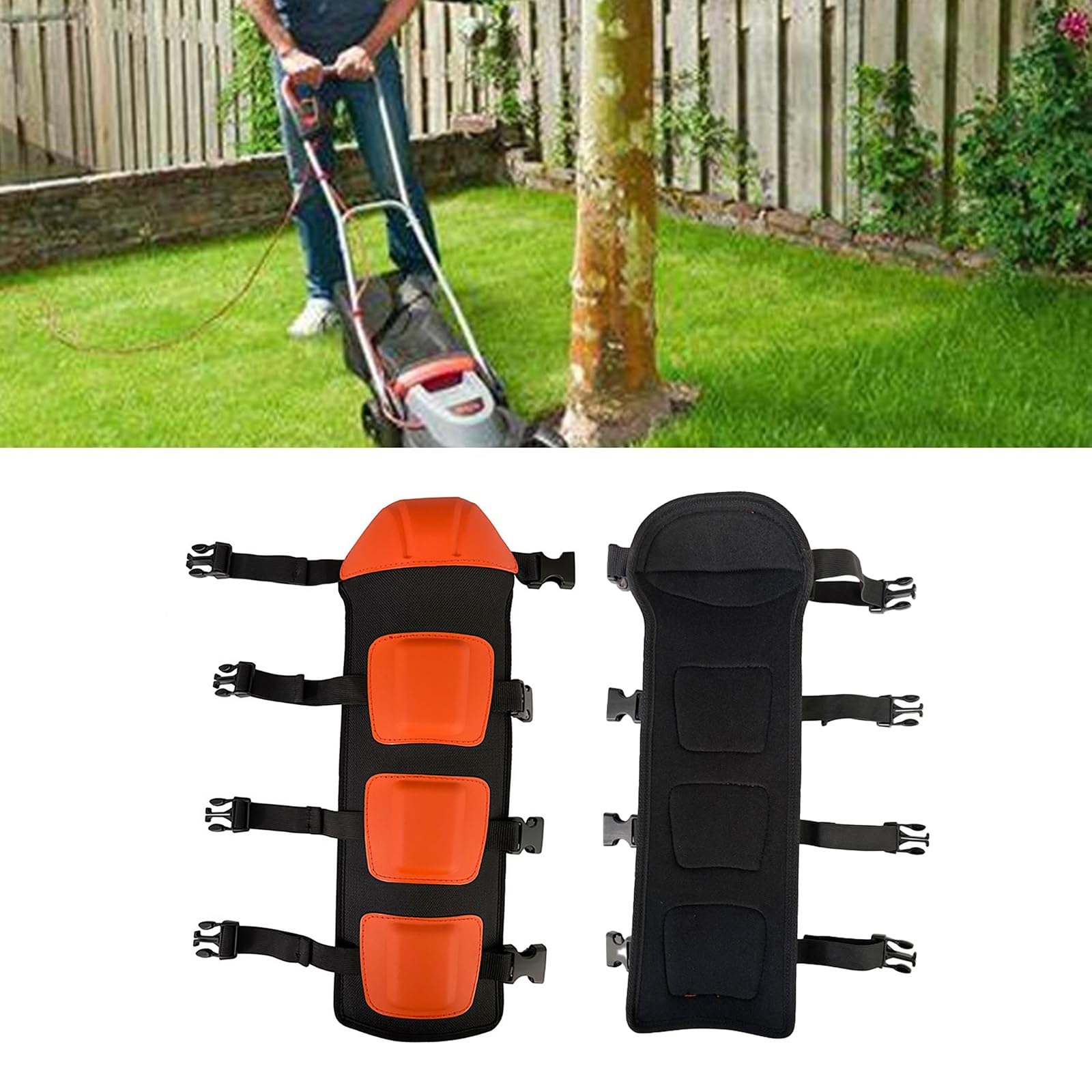 1Par De Polainas Ajustables Para Recortadora, Espinilleras Para Siega, Rodilleras Para Jardinería, Espinilleras Para Motosierra, Protectores De Piernas Para Desbrozadoras, Rodilleras De Alta Resistenc