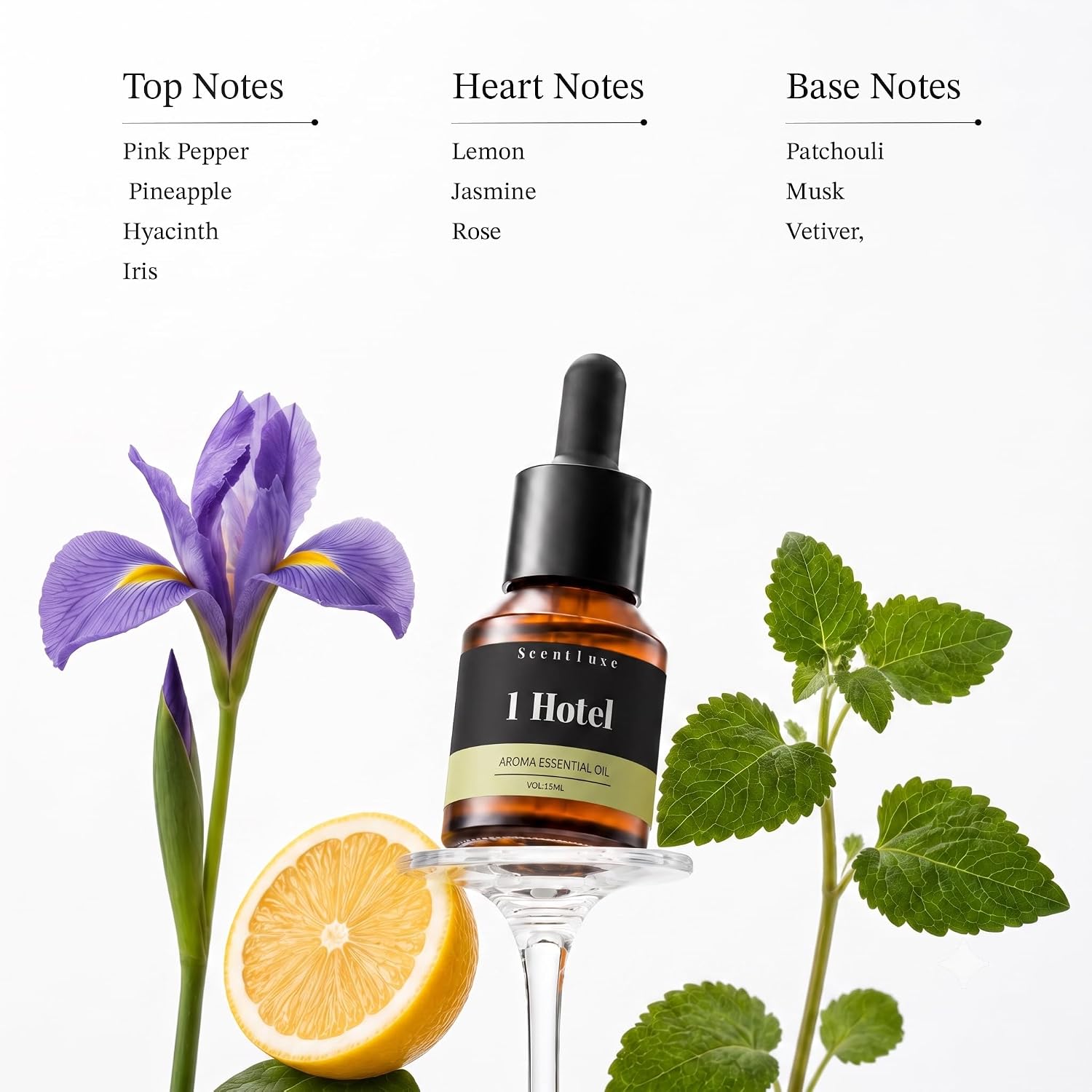 Hotel Diffuser Oil -Pepper, Lemon, Patchouli Notes - Inspired by 1 Hotel Scent - 15 mL Premium Fragrance Oil for Ultrasonic and Waterless Aromatherapy Diffusers and Crafting image 5