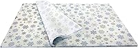 Vista 2 de Pañuelo de regalo impreso de Navidad de invierno desplegado, 20 x 30 pulgadas, copos de fantasía (240 hojas)