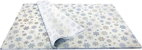 Miniatura 2 de Pañuelo de regalo impreso de Navidad de invierno desplegado, 20 x 30 pulgadas, 12 días (240 hojas)