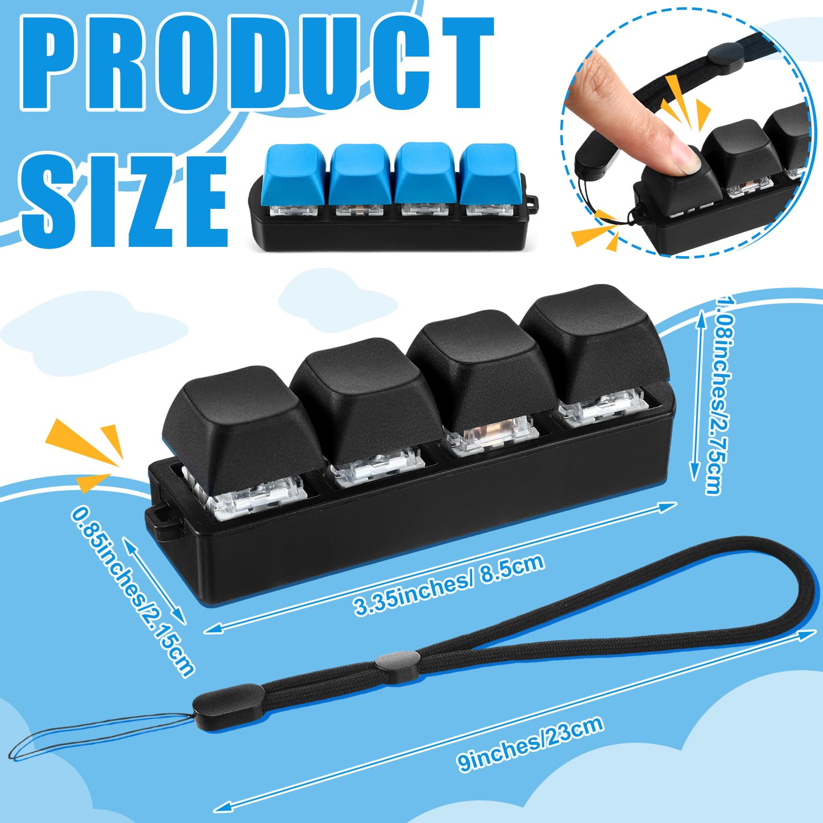 Amazon.com: Ferreve 2 Pcs Keyboard Fidget Toys Fidget Clicker