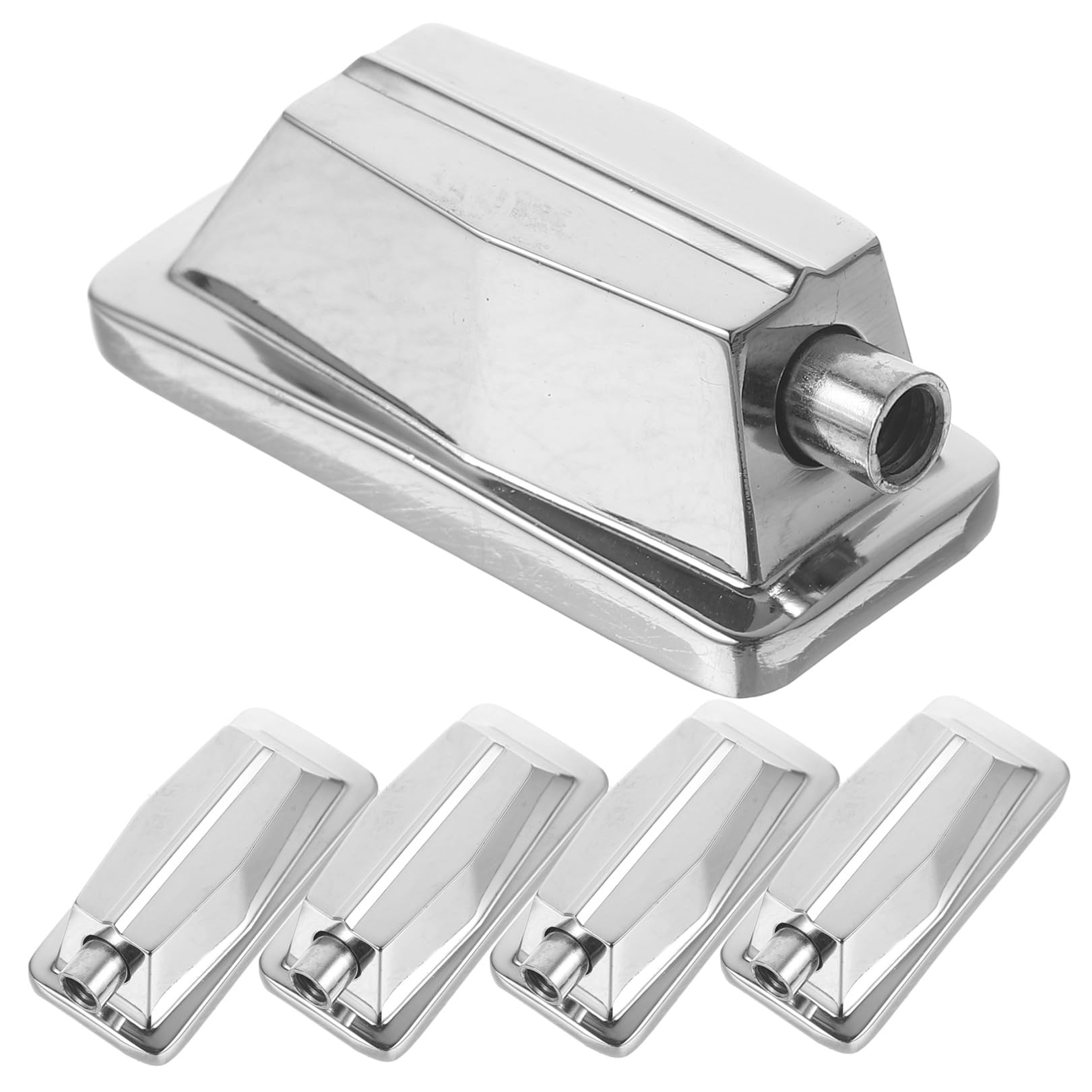 Toyvian Set di 5 Accessori Batteria Acustica in Metallo Argento, Accessori Batteria Acustica per Jazz Drum Ganci e Drum Lug Resistenti per Riparazioni Durature
