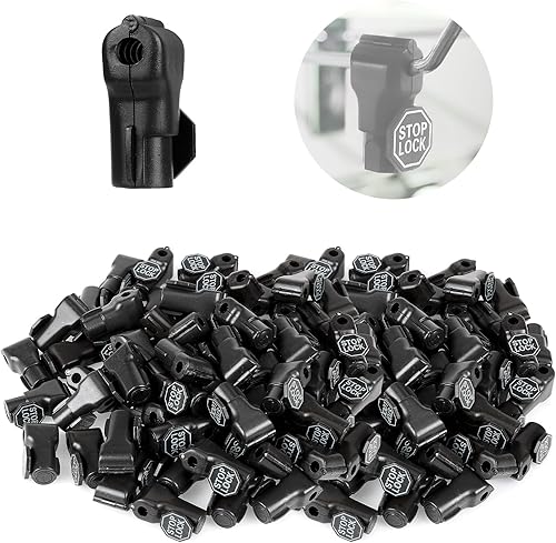 Miniatura 6 de IRONWALLS 200 cerraduras de gancho de clavija (rojo)