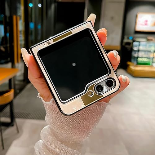 Miniatura 5 de Omio - Funda diseñada para Samsung Galaxy Z Flip 5 con soporte, bonito diseño de mariposa 3D con purpurina brillante, diseño de mariposa 3D, TPU