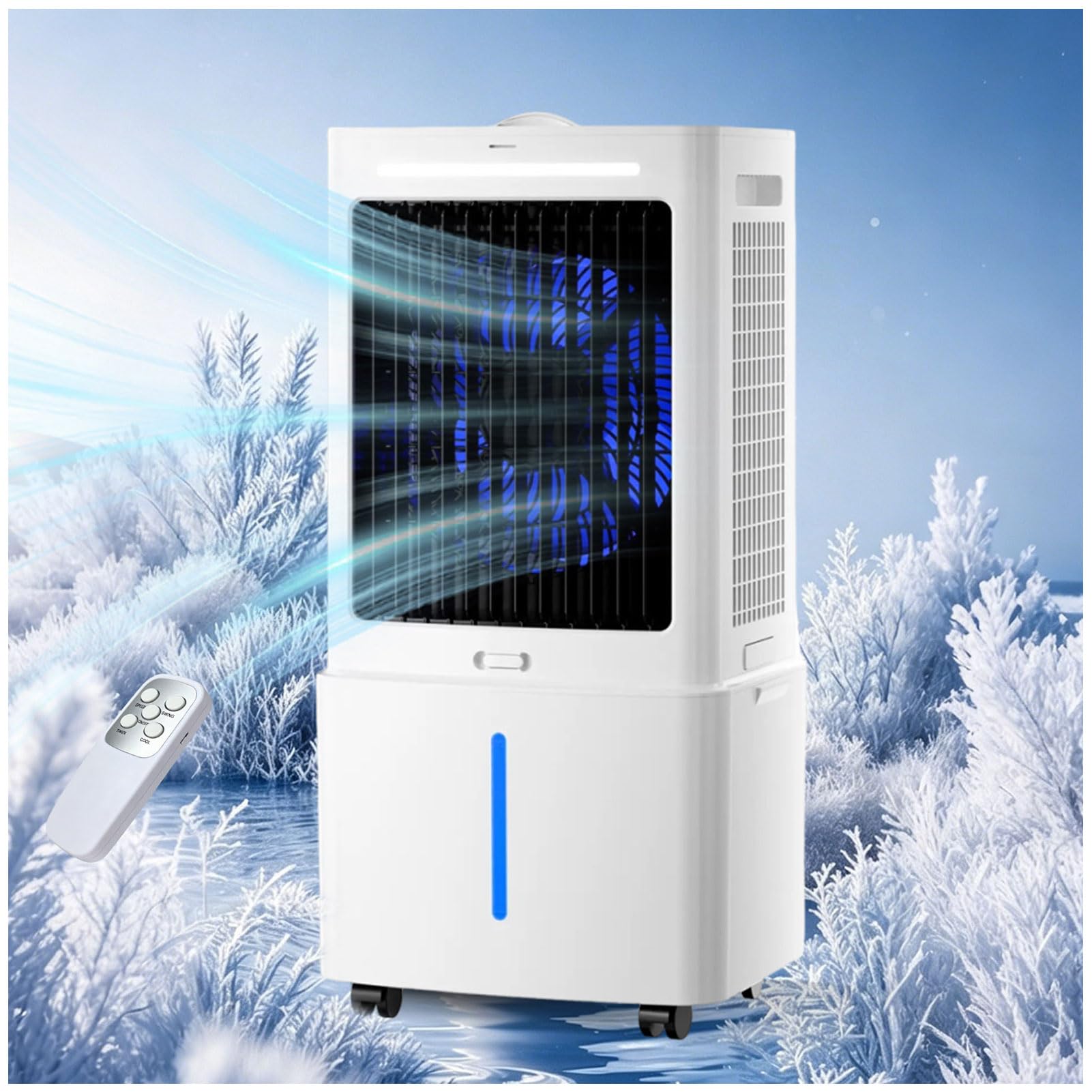 MYFTNP Evaporative Air Cooler, Windowless Portable Air Conditioners, With 25l Water Tank, 12h Timer, 3 Modes & 3 Speeds, For Room,bedroom,office