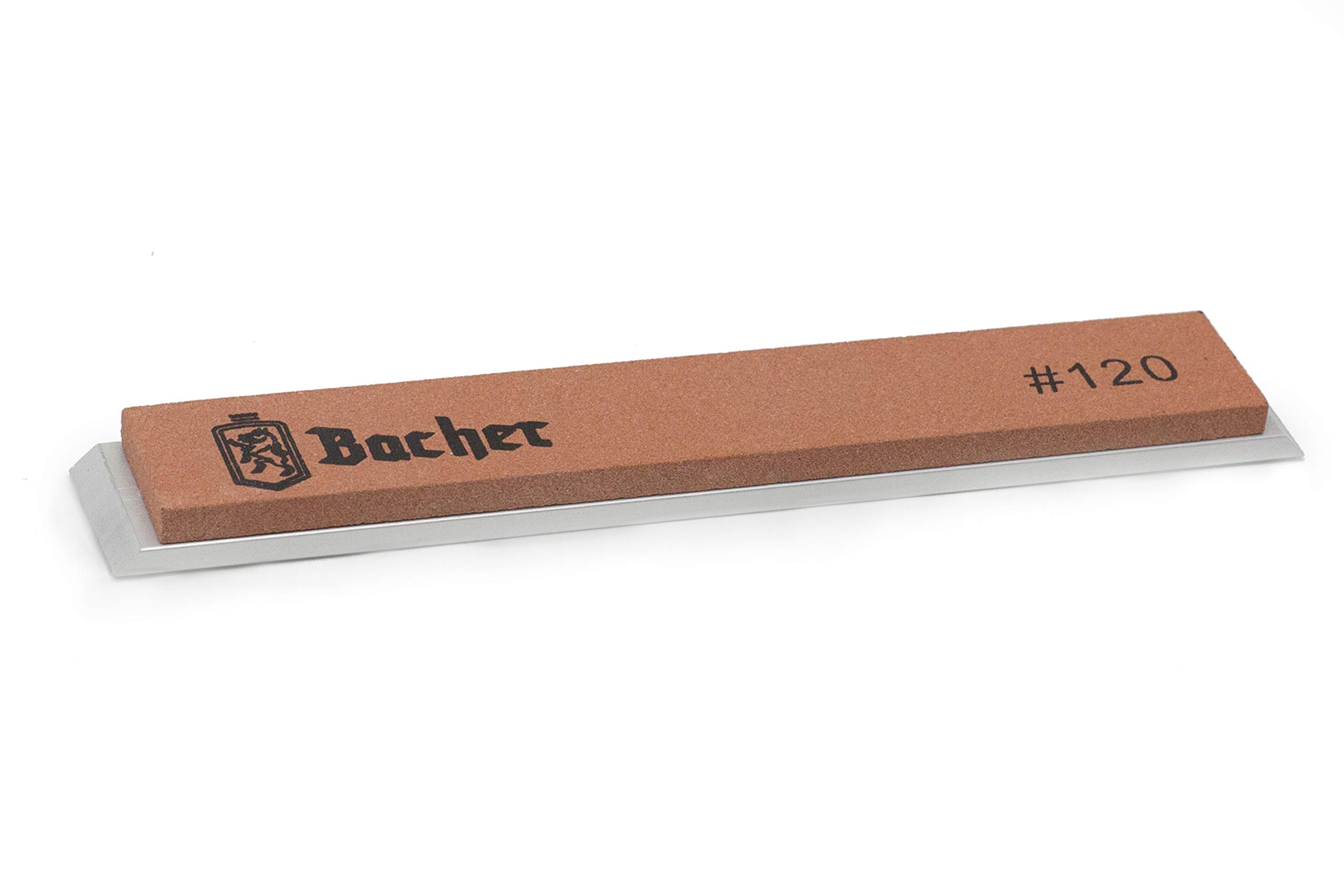 BACHER Whetstone with Base 120 Grit - Pocket Sharpening Stone - for Sharpening System - fits KKmoon, Ruixin, Edge Pro Apex Knife Sharpener