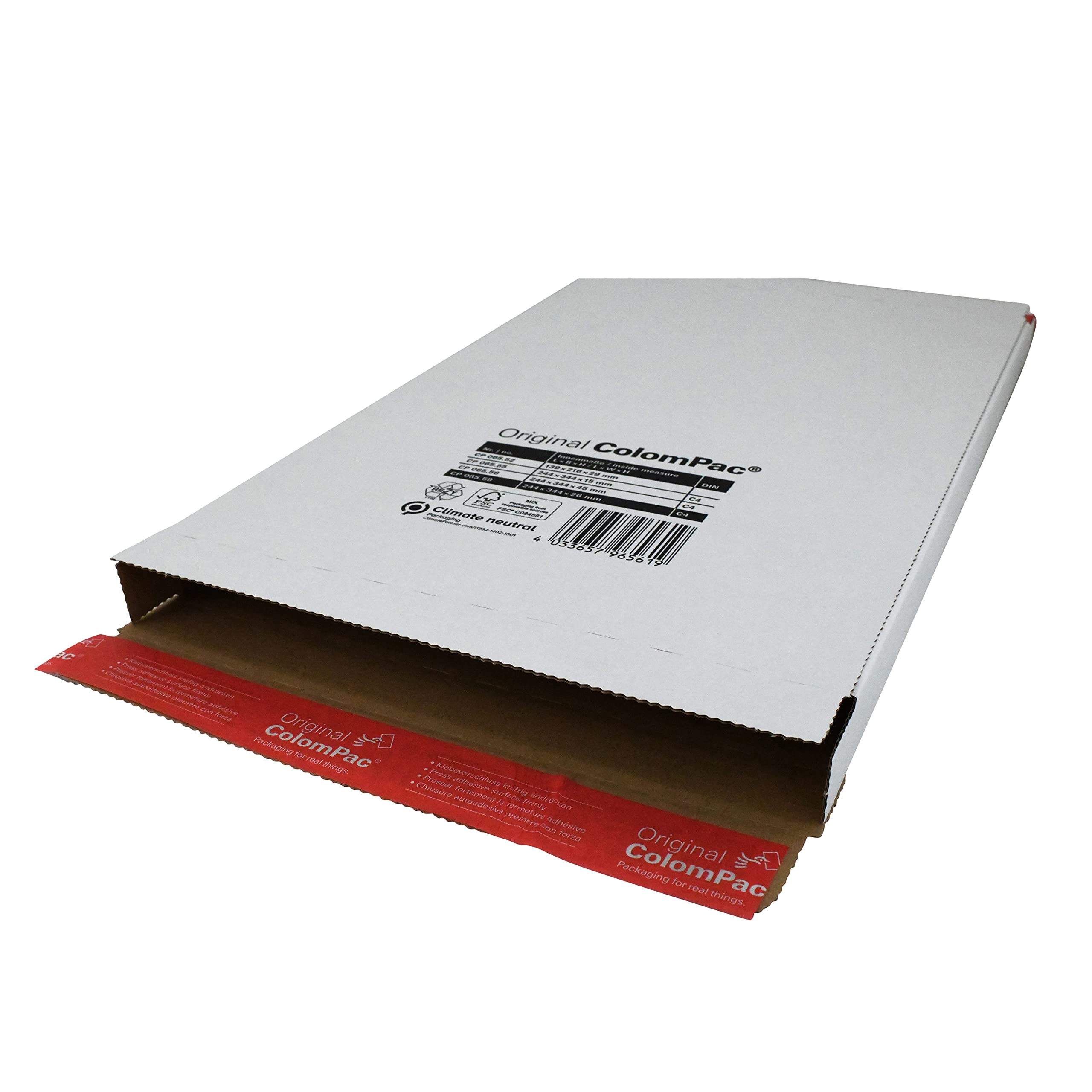 ColomPac Versandverpackungen weiß CP065.59 für Warenpost International XS (100)