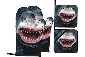 Shark Oven Mitts and Pot Holders: Defend Your Hands with Oceanic Prowess