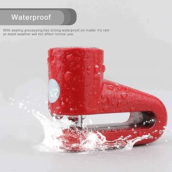 GYL JUNHAO Anti-Theft Steel Wire Lock Disc Brake Wheel Lock Set Replacement for Xiaomi M365 Electric Scooter Accessory Wheels Locker with Reminder Rope