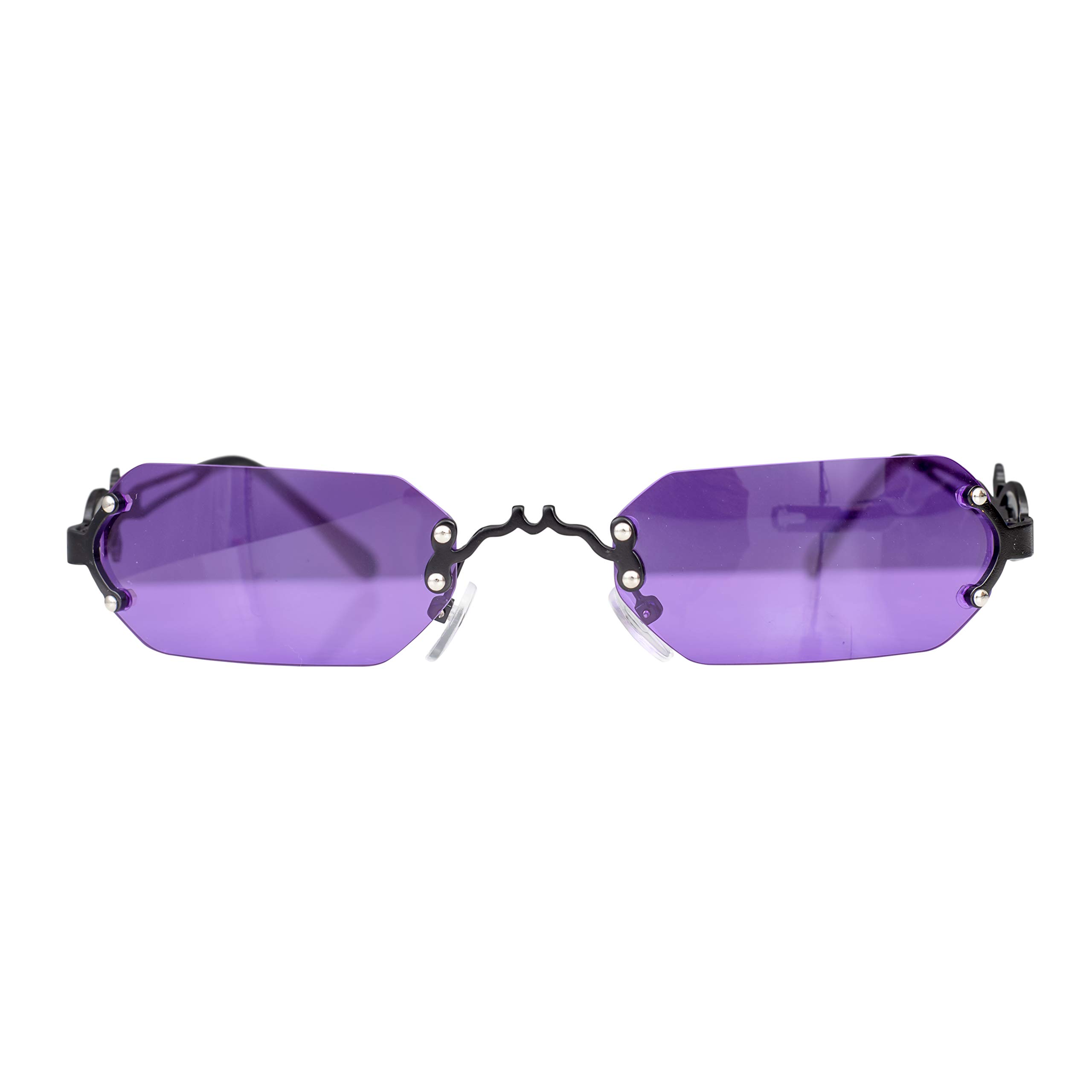 Costume Agent Adult Sunglasses Halloween Accessory Gothic Vampire Glasses (Purple)