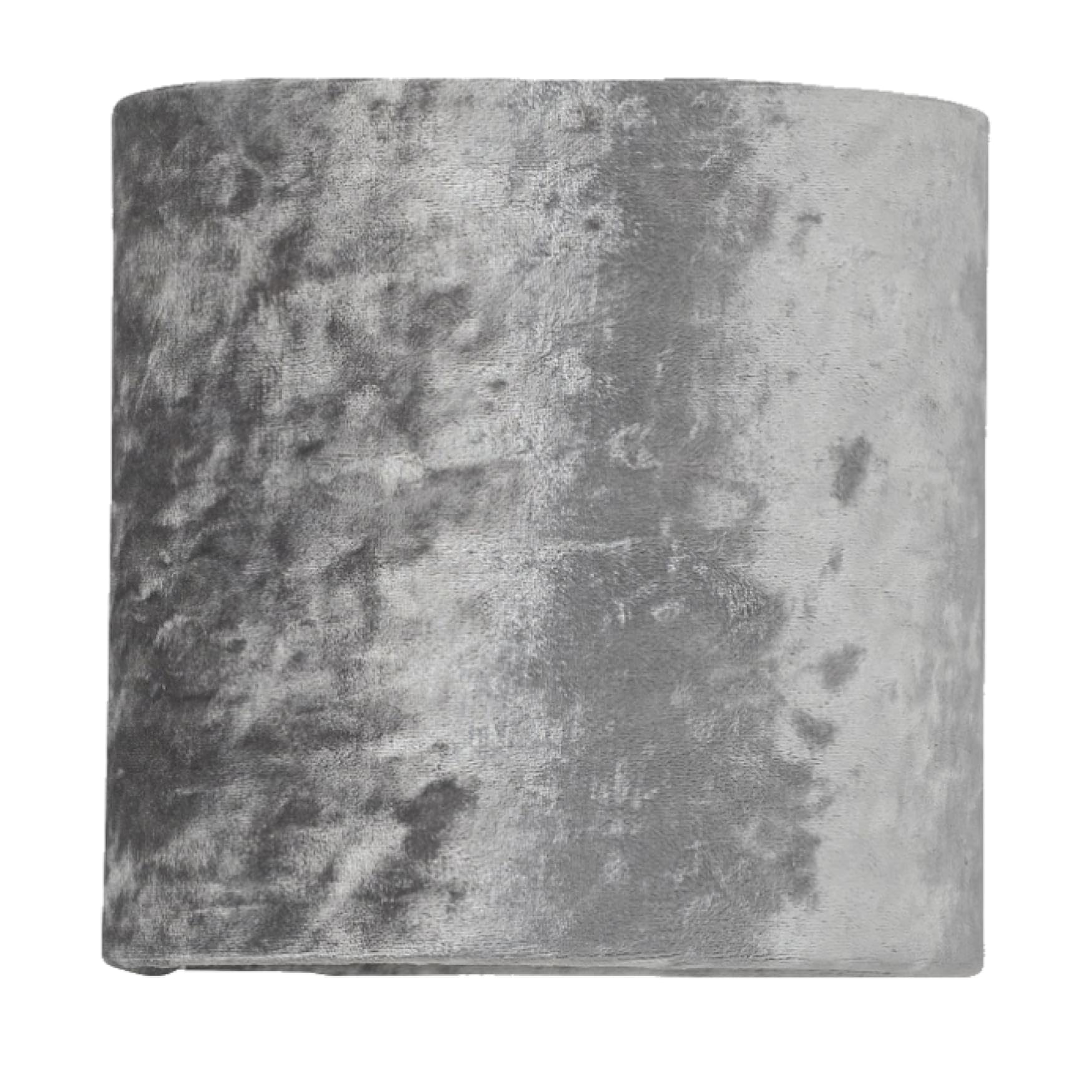 First Choice Lighting Grey Crushed Velvet Table Lamp Shade 15.5cm
