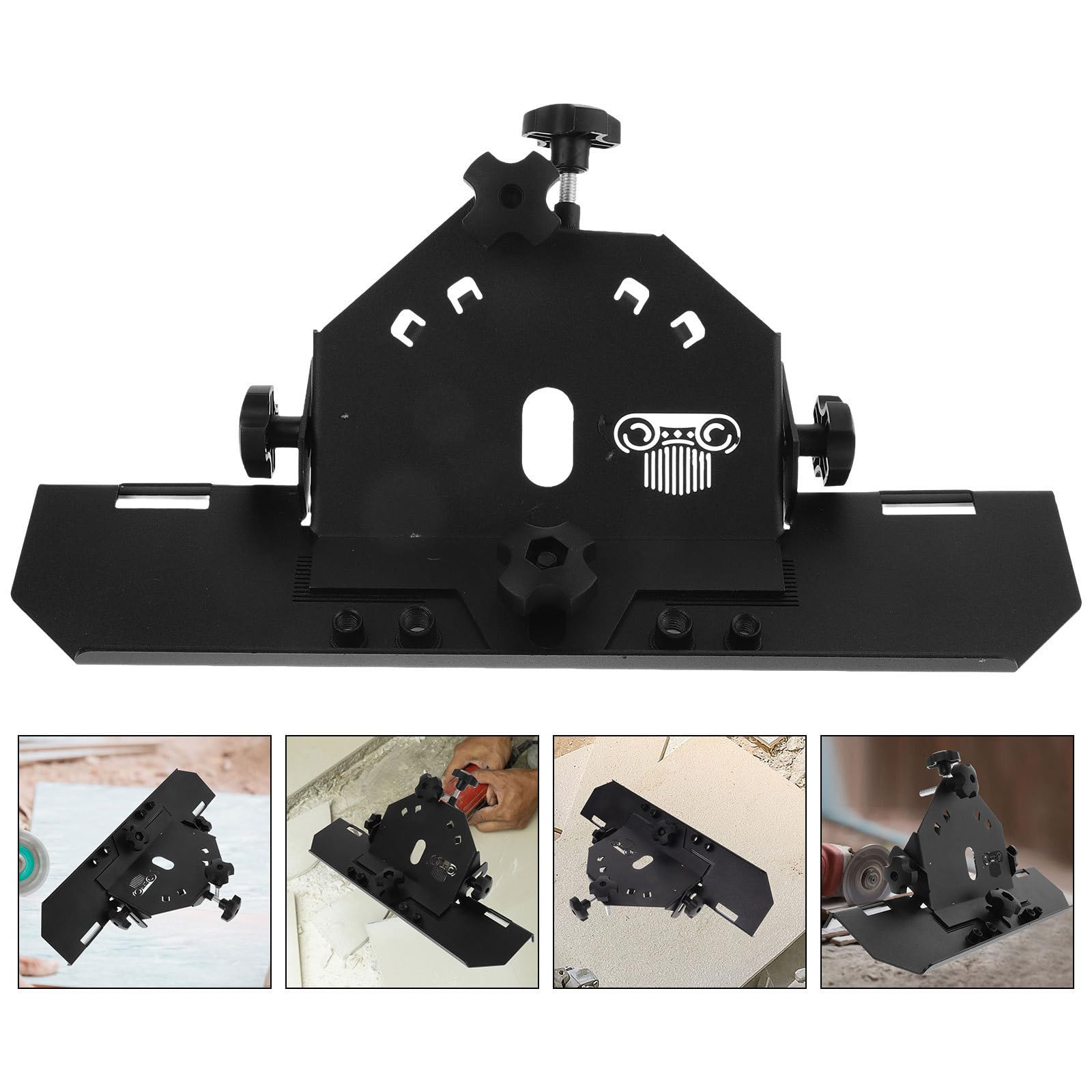 Garneck Cortadora de Azulejos Manual y Velocidad de 1500 por Minuto para Amoladora Angular Chaflán de 45 Grados, Diámetro de Corte 125 Mm para Trabajos Precisos