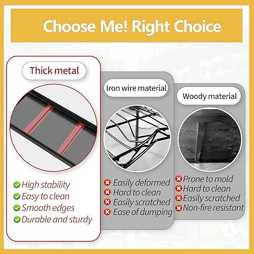 Miniatura 5 de Estantería de metal de 72 pulgadas de alto, estantes de almacenamiento de metal de 3500 libras, estantería ajustable de 5 niveles, estantes de