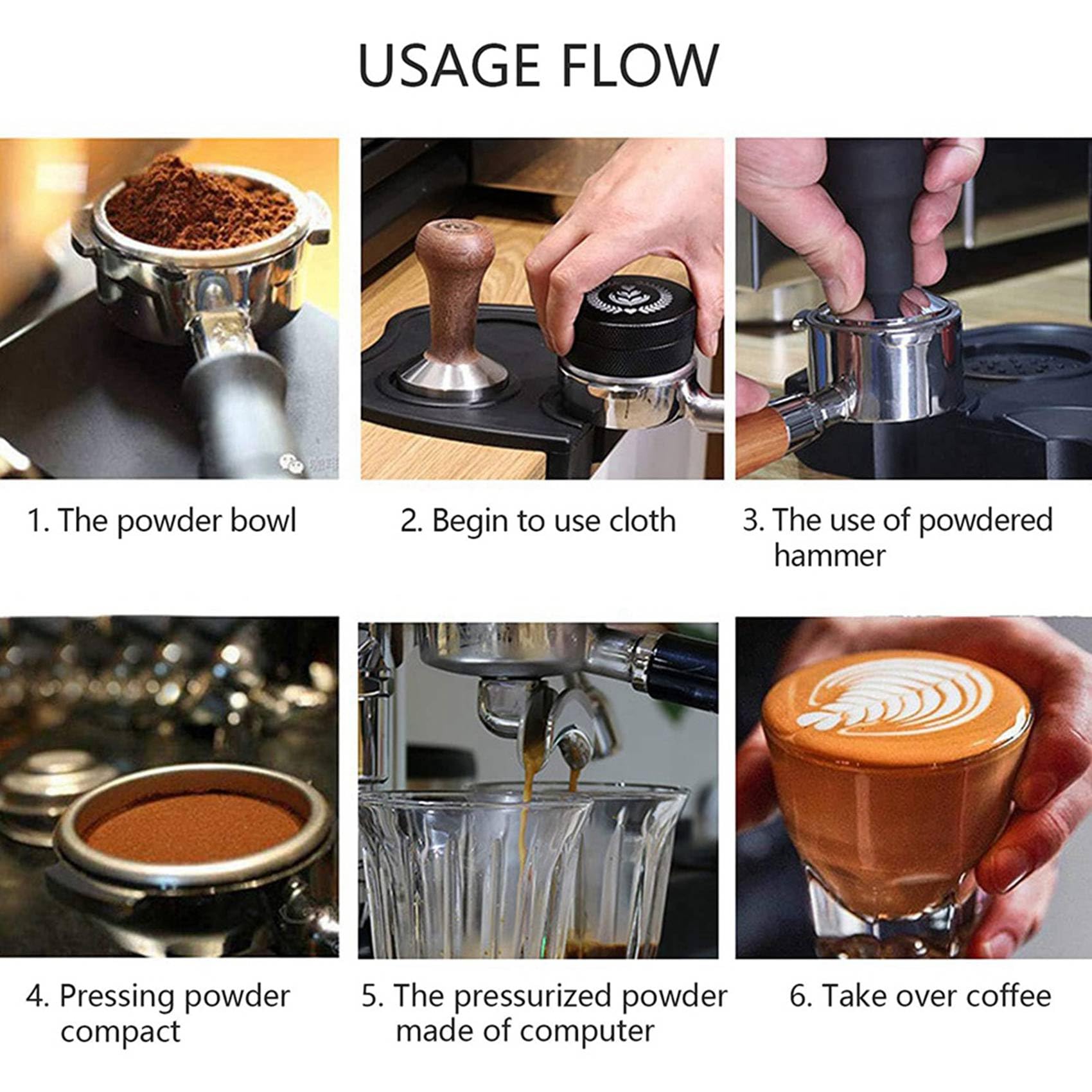 4 filtros de café sin fondo de 51 mm para EC680/EC685, soporte de filtro extraíble sin fondo con cesta de filtro