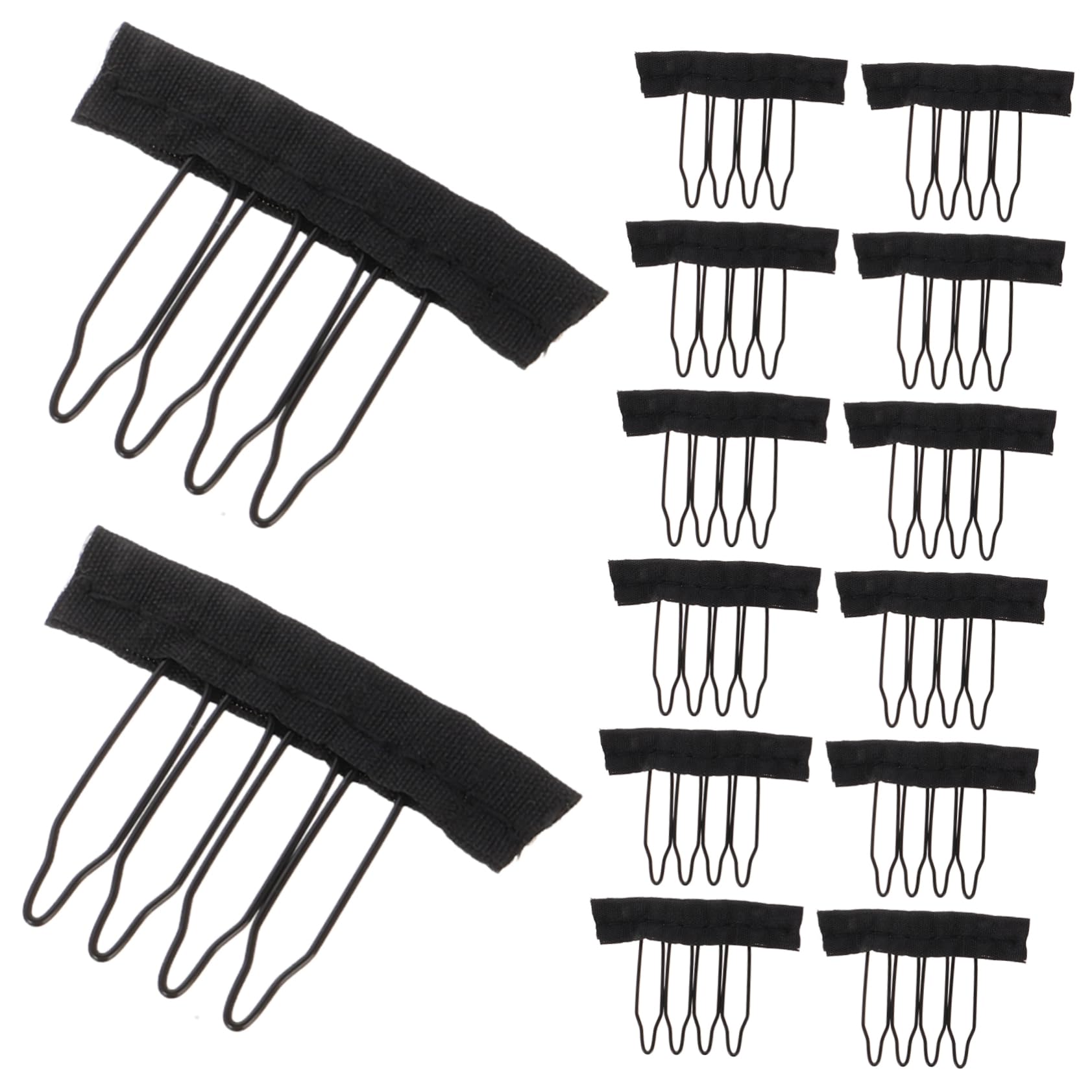 FOMIYES 30pcs Wig Cap Clips Wig Accessories Set Tools Combs for Hairpiece Caps Hair Clips for Combs