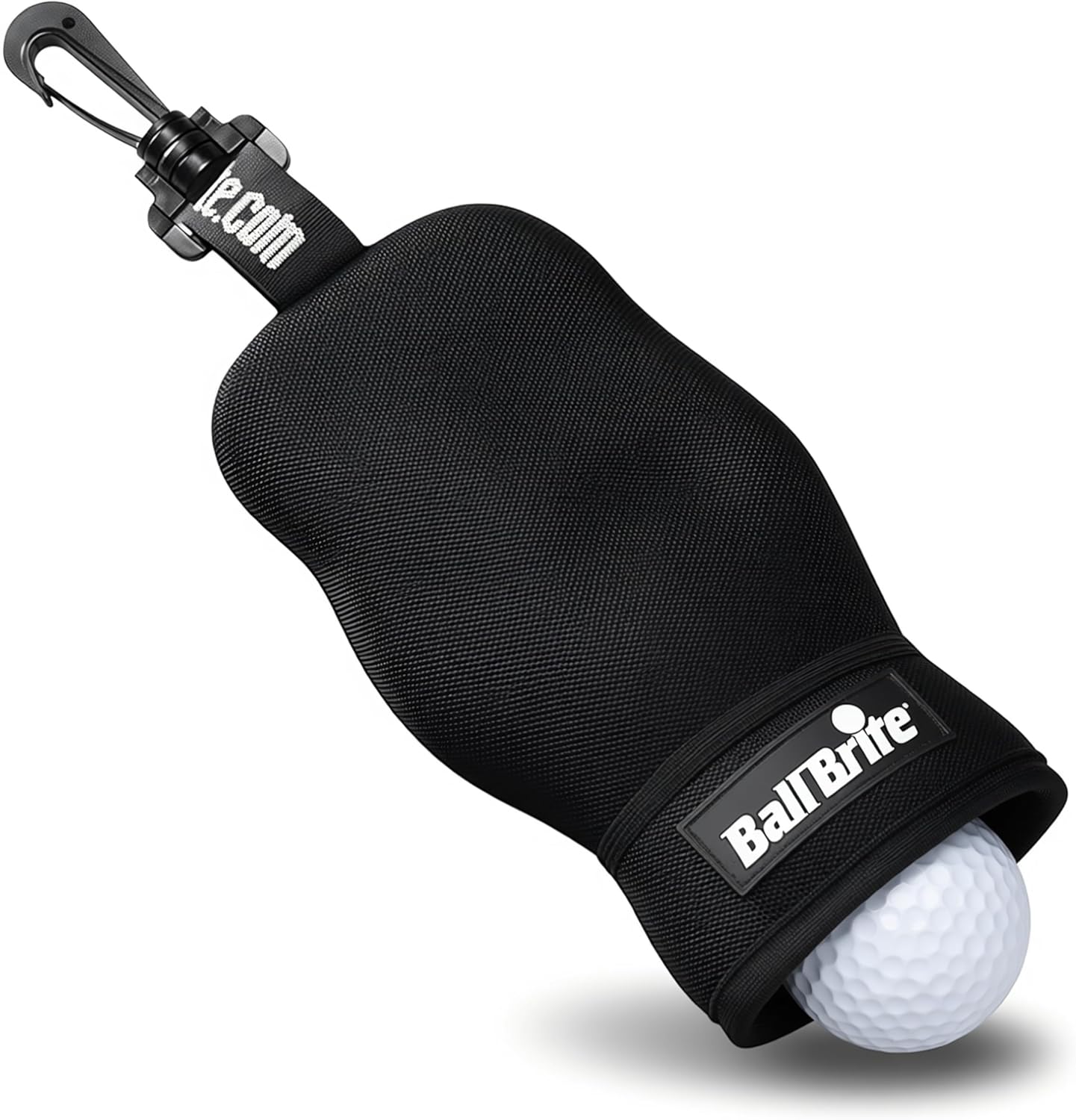 BallBrite Portable Golf Ball Cleaner — Patented Pocket Washer for the Putting Green — Moisture-Lock Technology — Machine Washable — Golf Gift for Men and Women