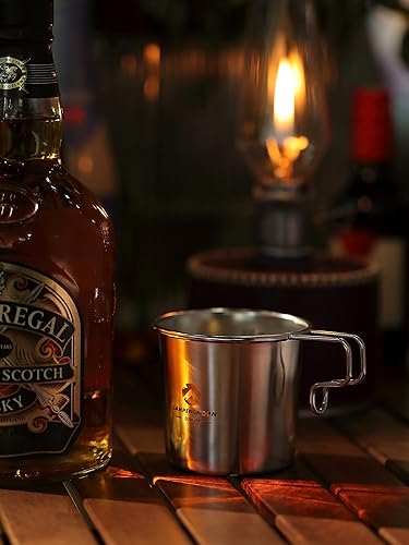 Miniatura 7 de CAMPINGMOON - Taza apilable de acero inoxidable 304 de 7 onzas, pequeña cerveza para acampar, 7.1 fl oz, S-190 (4 unids/bolsa W)