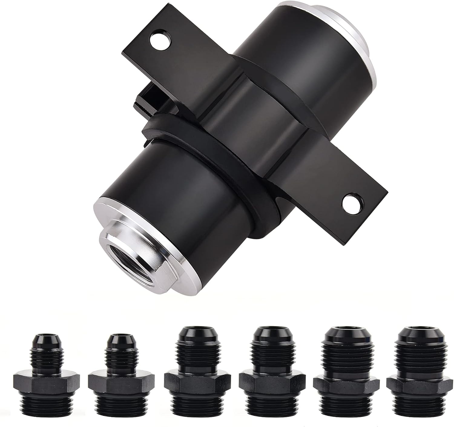 EVIL ENERGY External Fuel Pump 12V 300LPH Bundle with 100 Micron Inline Fuel Filter&Bracket Clamp