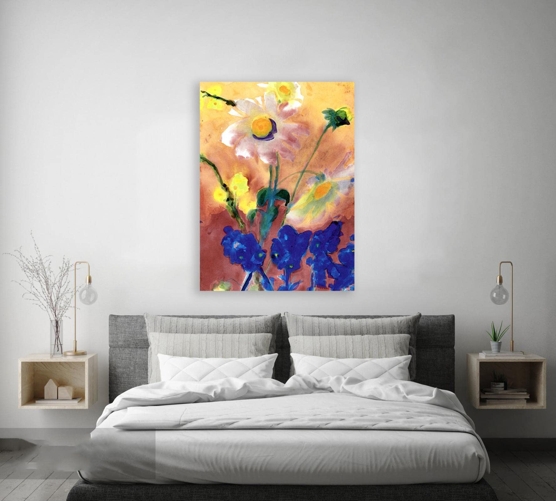 エミール ノルデ アイリス アート 額縁 インテリア Amazon.co.jp: エミール・ノルデの有名な絵画がキャンバスに印刷され