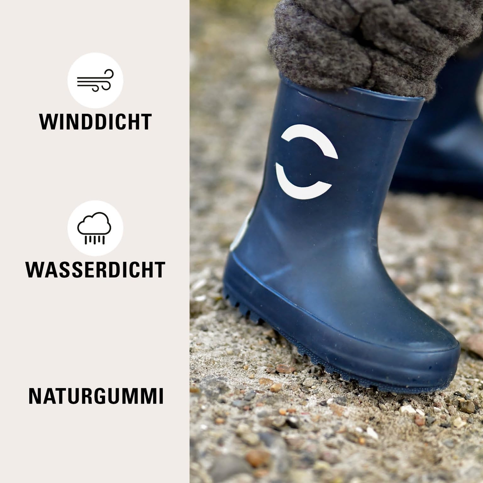 Mikk-line Gummistiefel Kinder | Regenstiefel mit Reflektierenden Details - Wasserdichte Kinderstiefel, Leicht und Rutschfest | Komfortable Allwetter Kinderstiefel