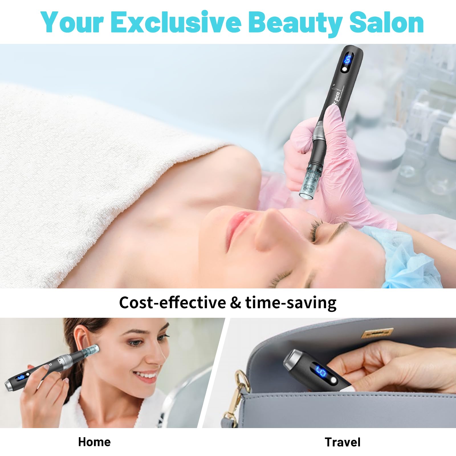 Dr. Pen 2026 Ultima M7S Professioneller Microneedling Pen, Kabellos mit 25 Ersatzkartuschen, 6 Stufen und LED-Anzeige Elektrischer Dermapen für Haarwachstum, Gesicht, Körper und Hautpflege