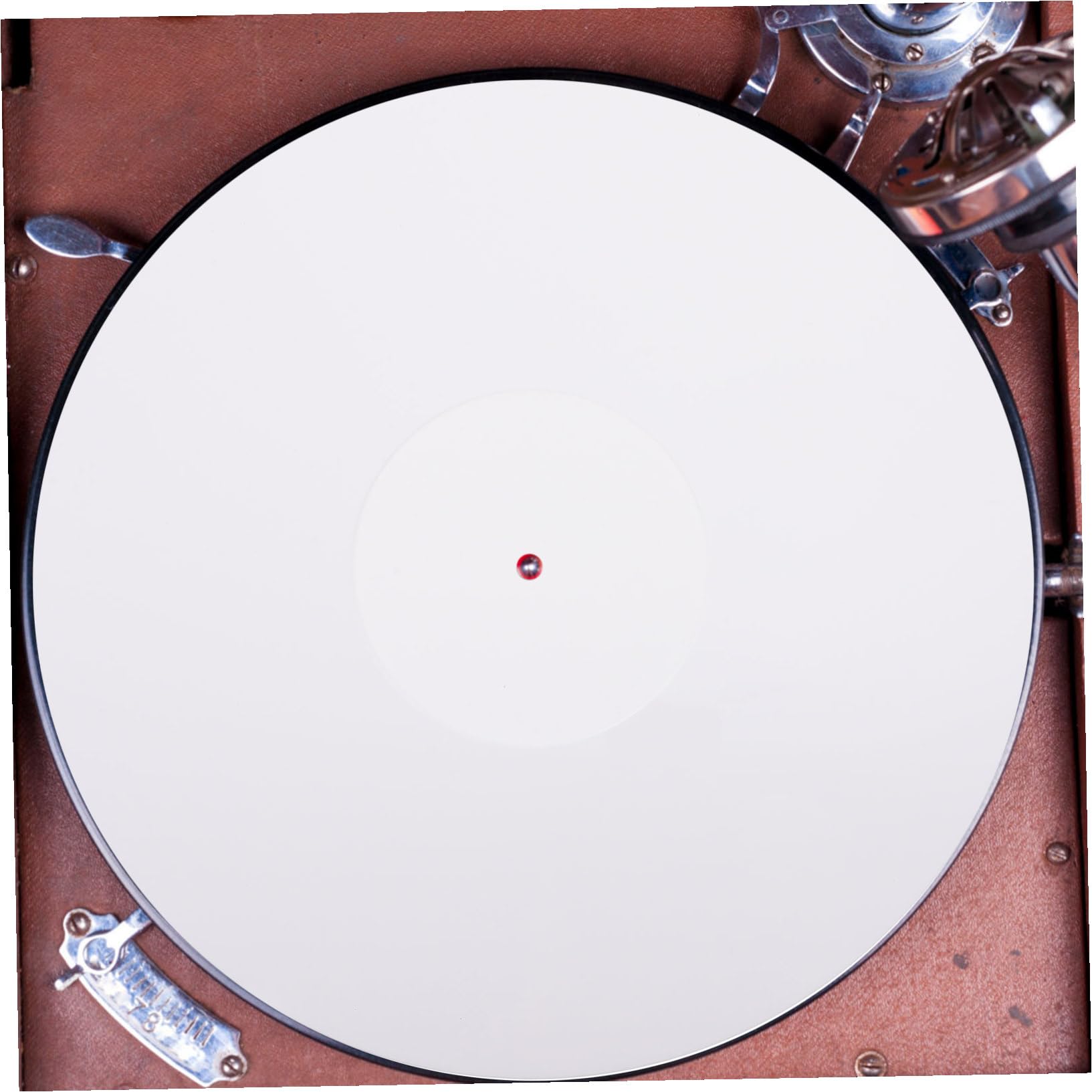 Tappetino per Giradischi in Acrilico Protezione per Vinile Bianco Accessorio per Dischi Antigraffio e Resistente per Giradischi Standard