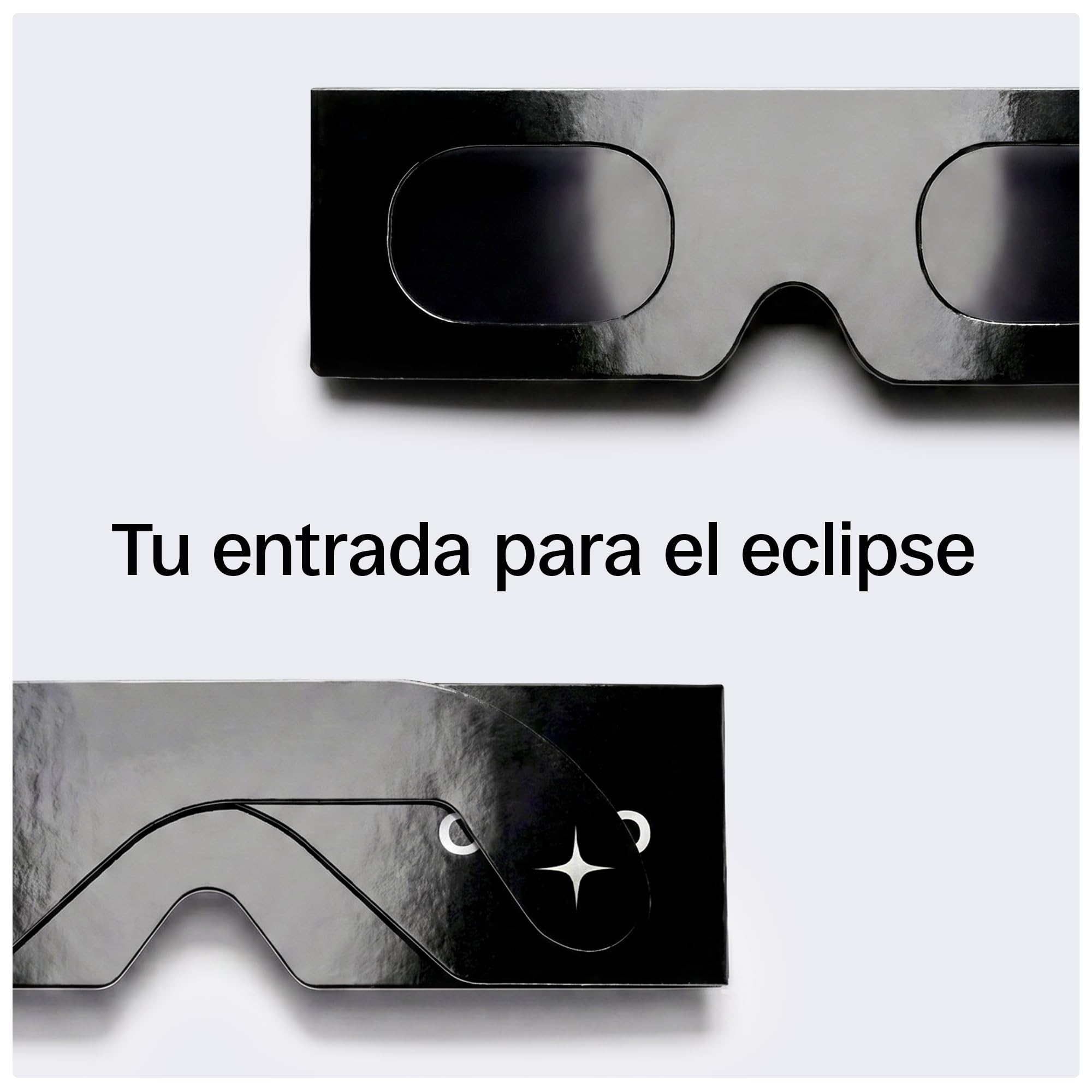 ORRO Gafas para Eclipse Solar de 45 mm, Pack de 2/6/12, Negras, Se Ajustan sobre Gafas Graduadas, Protección Ocular Certificada, Ensayadas según EN ISO 12312-2:2015, Marcado CE - Ajuste Edge