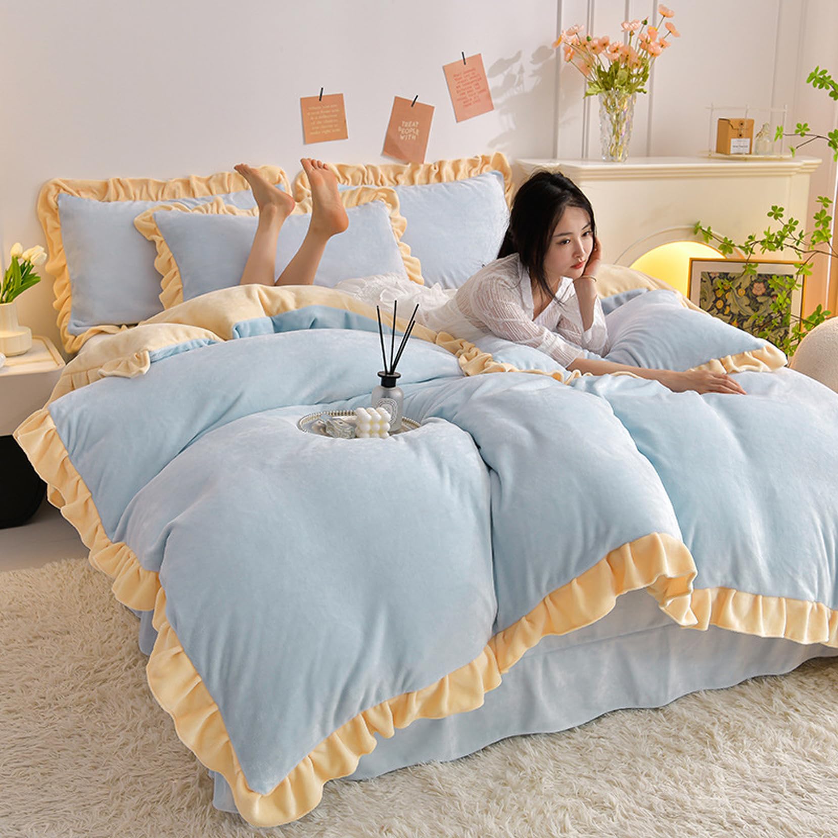 新品未使用 ラルフローレン 掛け布団カバー、枕カバー　ブルーストライプ シングル 新品未使用 ラルフローレン 敷、掛け布団カバー、枕カバー ベア