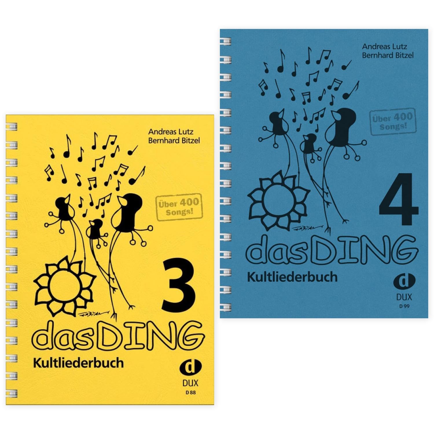 Das Ding: Band 3 + Band 4 des Kultliederbuchs (D 88, D 99, 9783868490886, 9783868492460) + Soundman Mikrofaser-Reinigungstuch & 2 Pleks