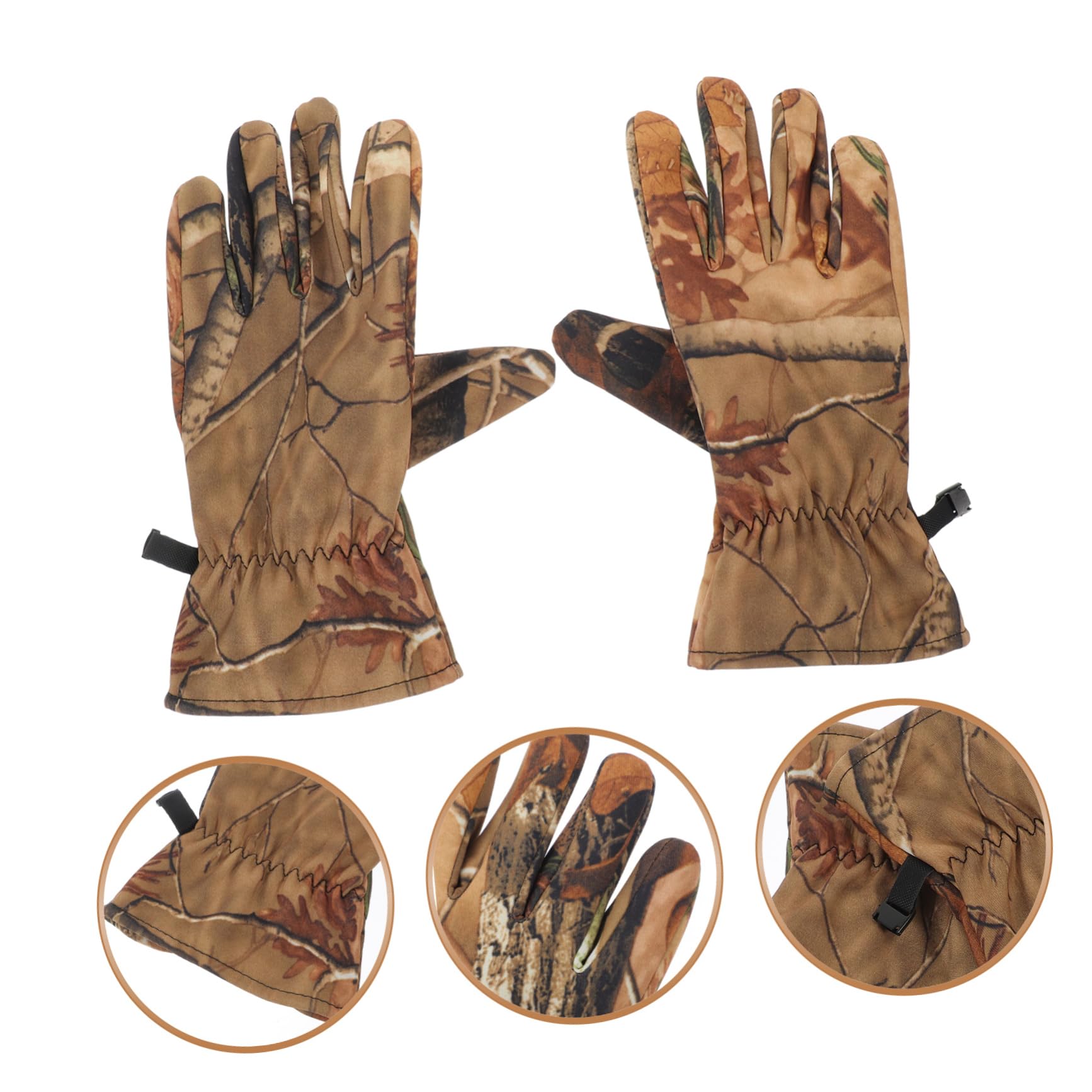 Abaodam Guantes de Caza Impermeables Dedos Completos, 1 Par