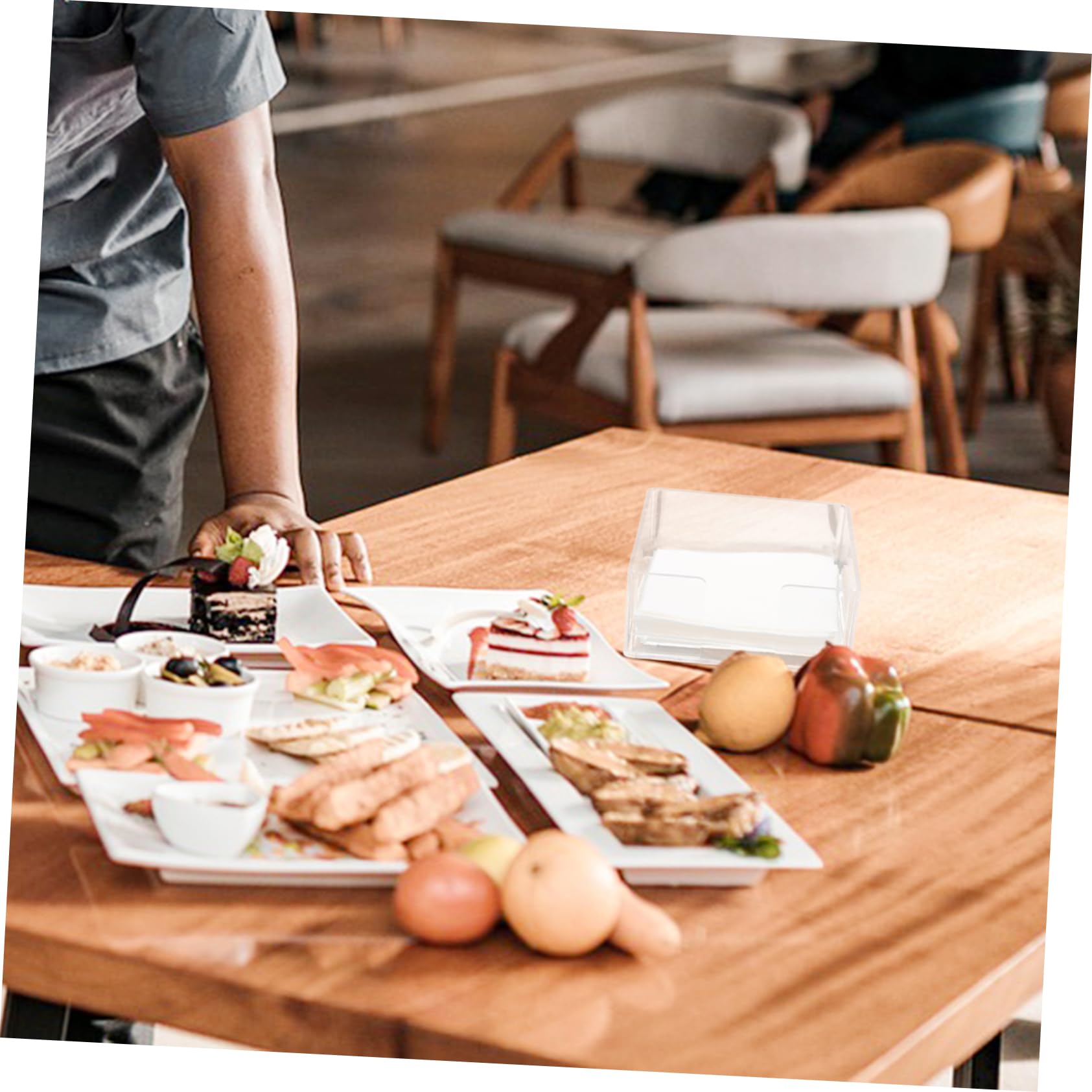 BESTOYARD 3piezas Caja De Servilletas Acrílica Transparente para Escritorio Soporte Multiusos De Servilletas para Cocina y Restaurante Fácil De Limpiar Diseño Moderno y Elegante Material